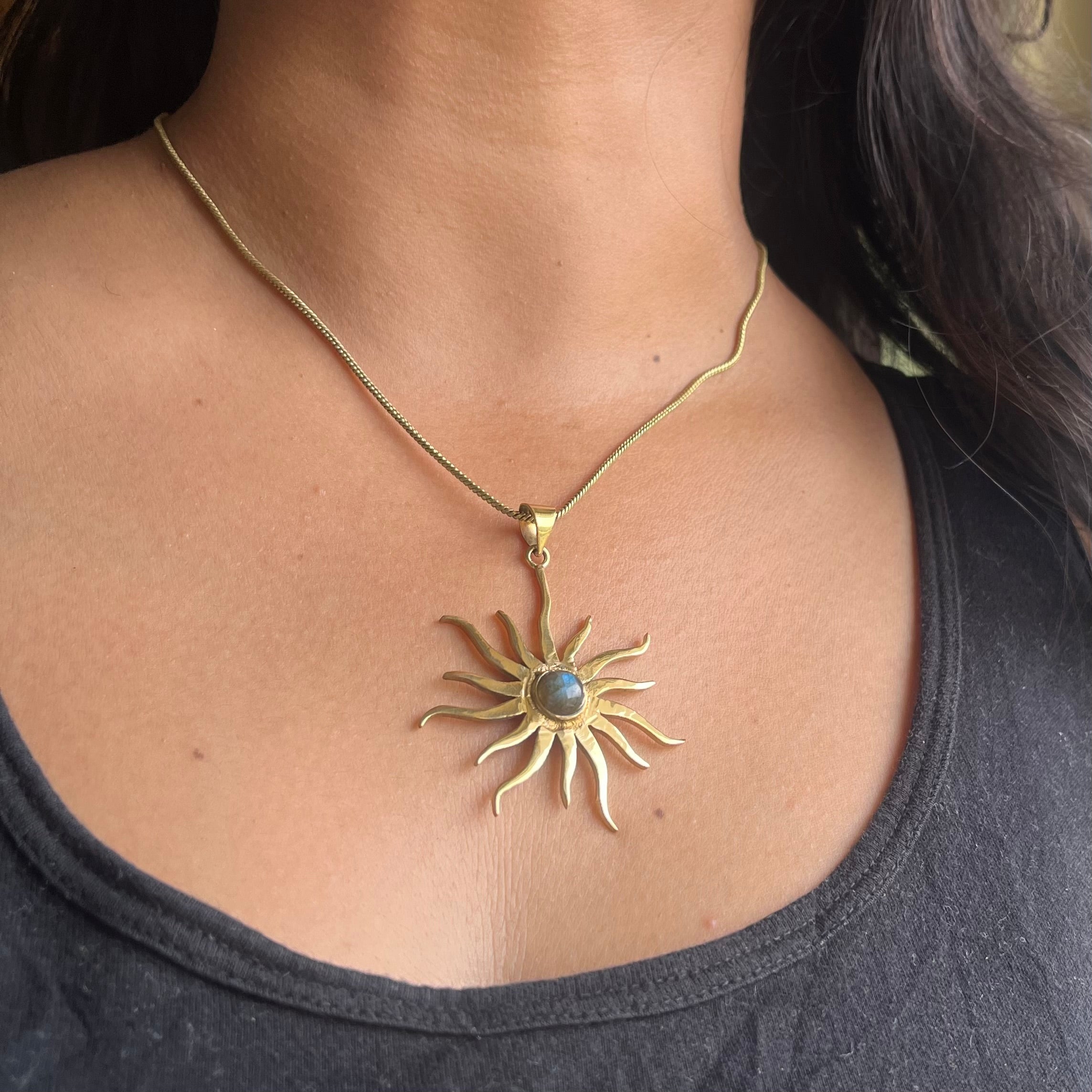 Sun Pendant & Chain
