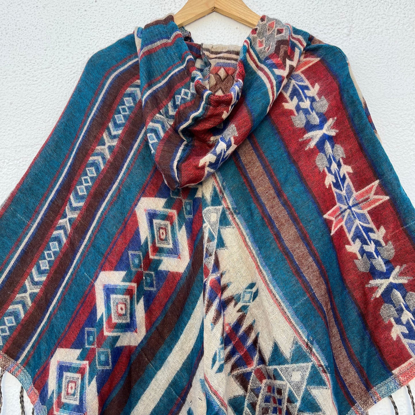 Pahadi Printed Poncho With Hood