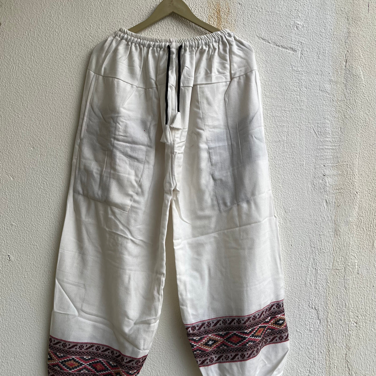 Woollen Pahadi Kullu Pants- Cream