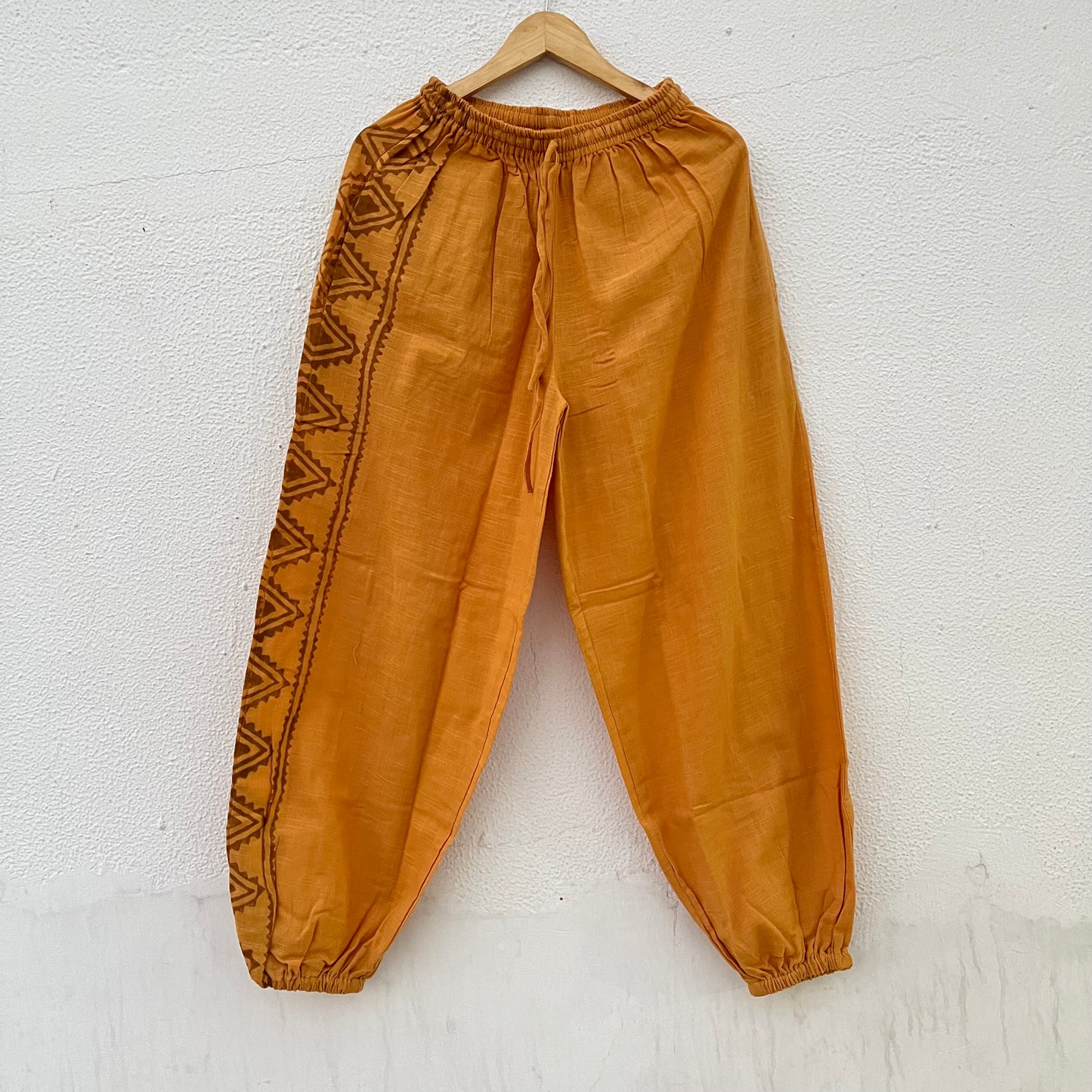 Moksha Cotton Pant- Mustard