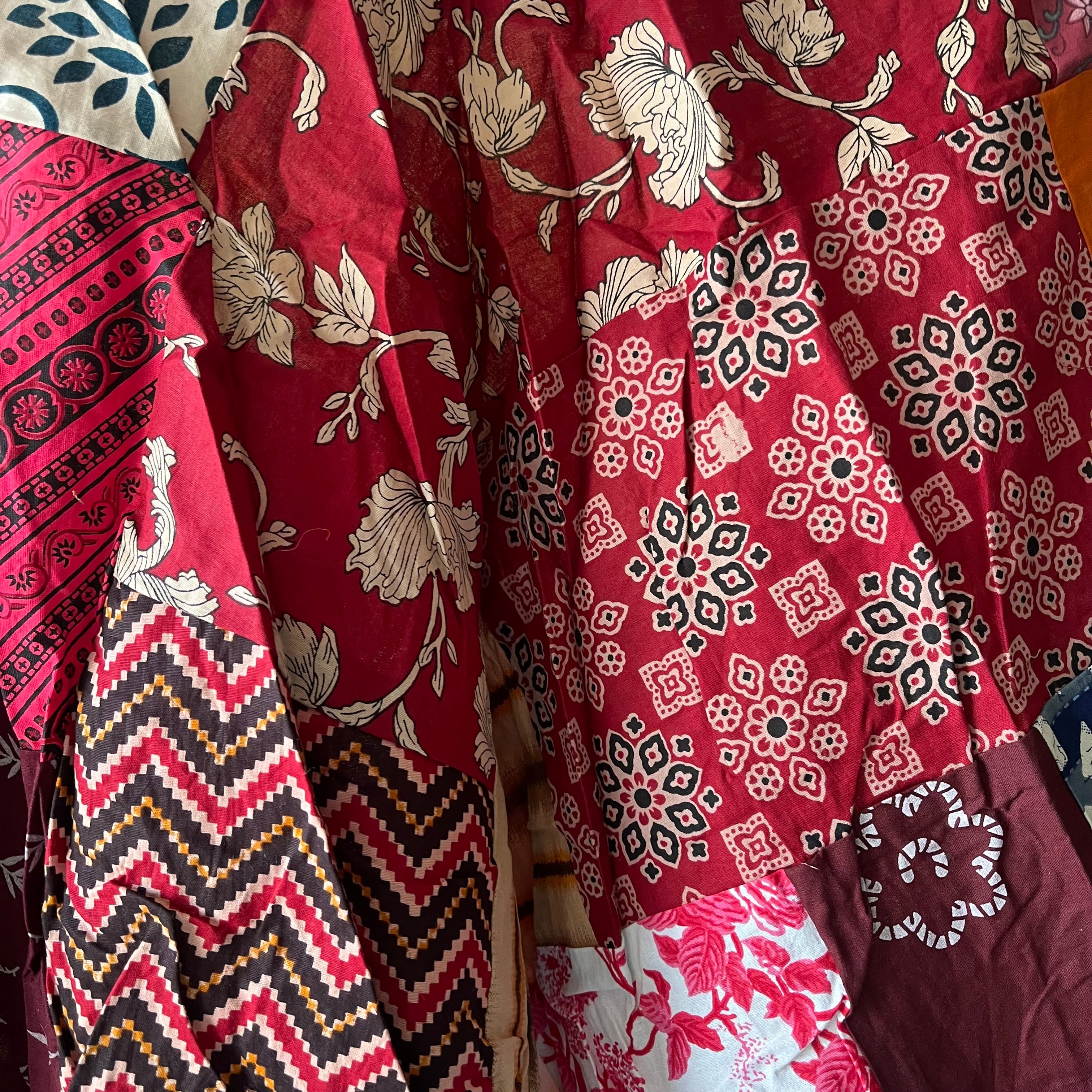 Patchwork Harem Pants