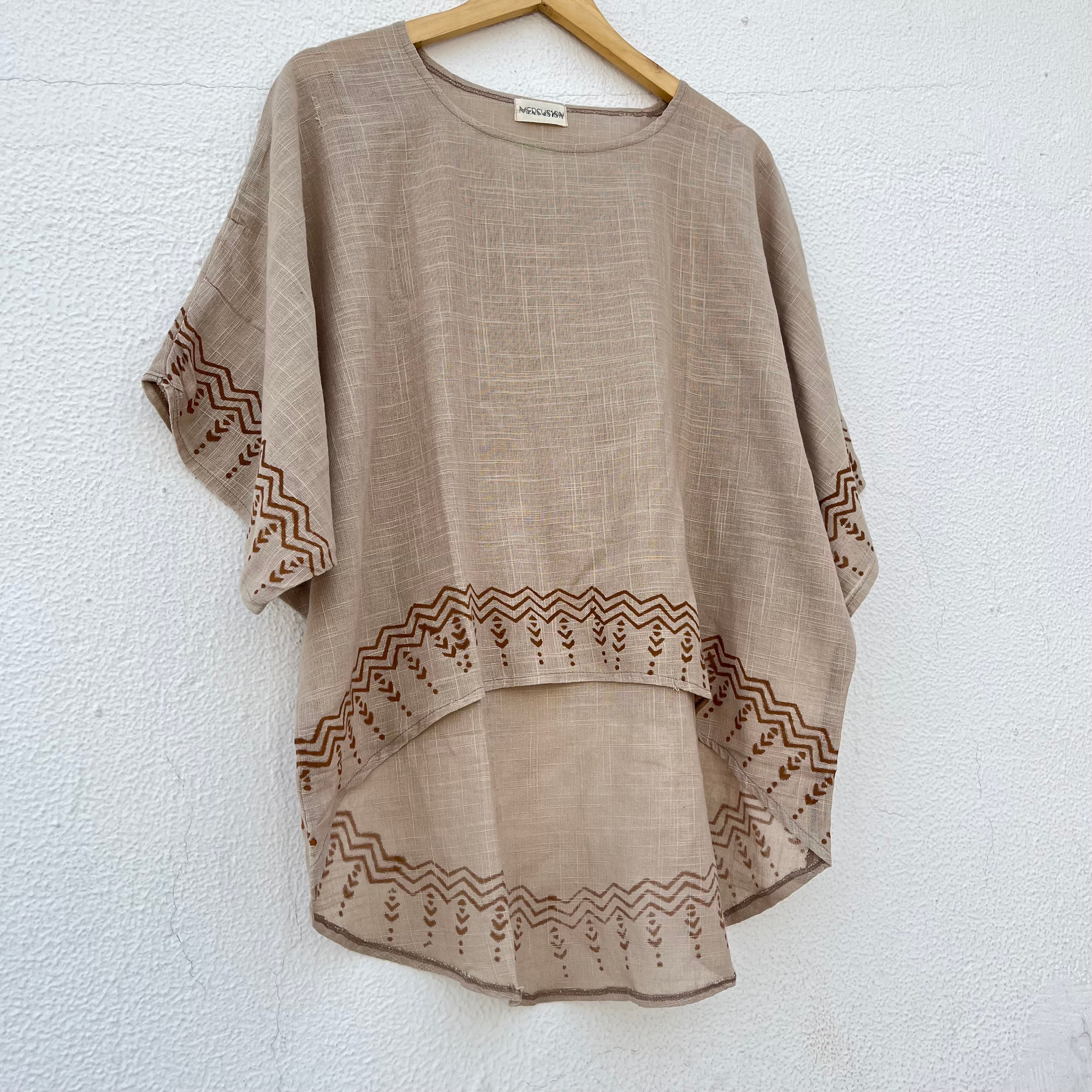 MiMi Cotton Co-ord Set - Light Sand
