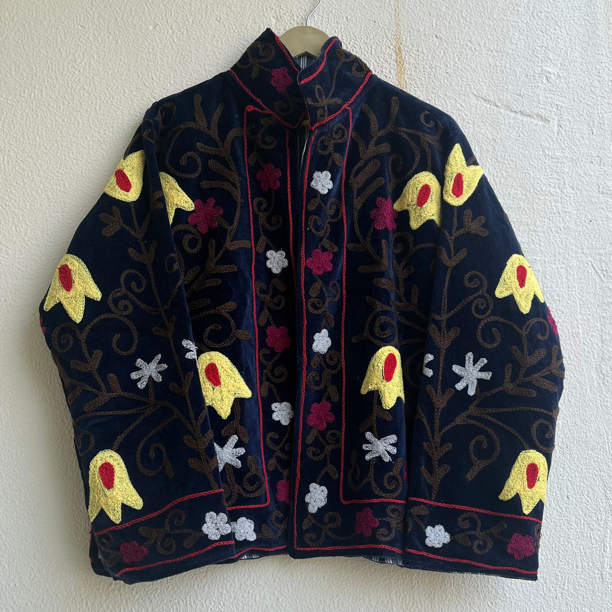 Jaipuri Thread Velvet Jacket