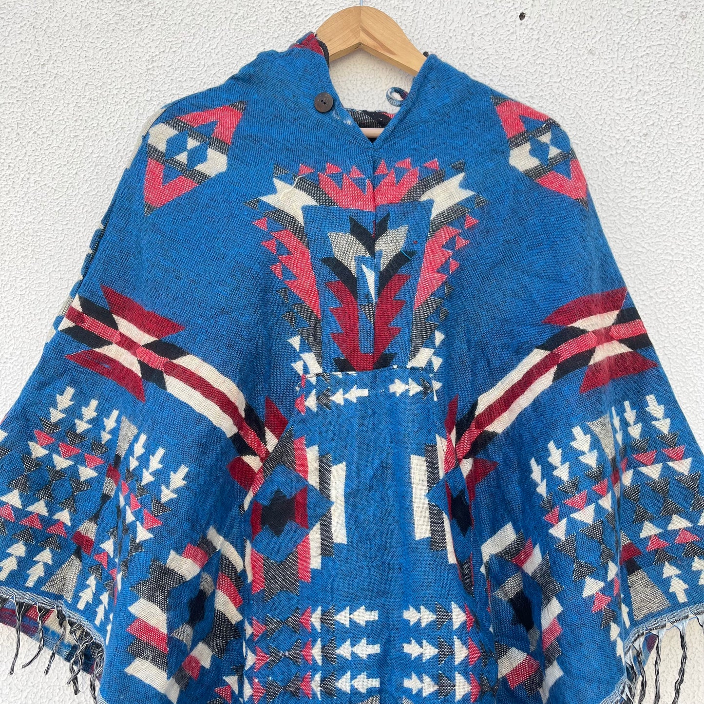 Pahadi Printed Poncho With Hood