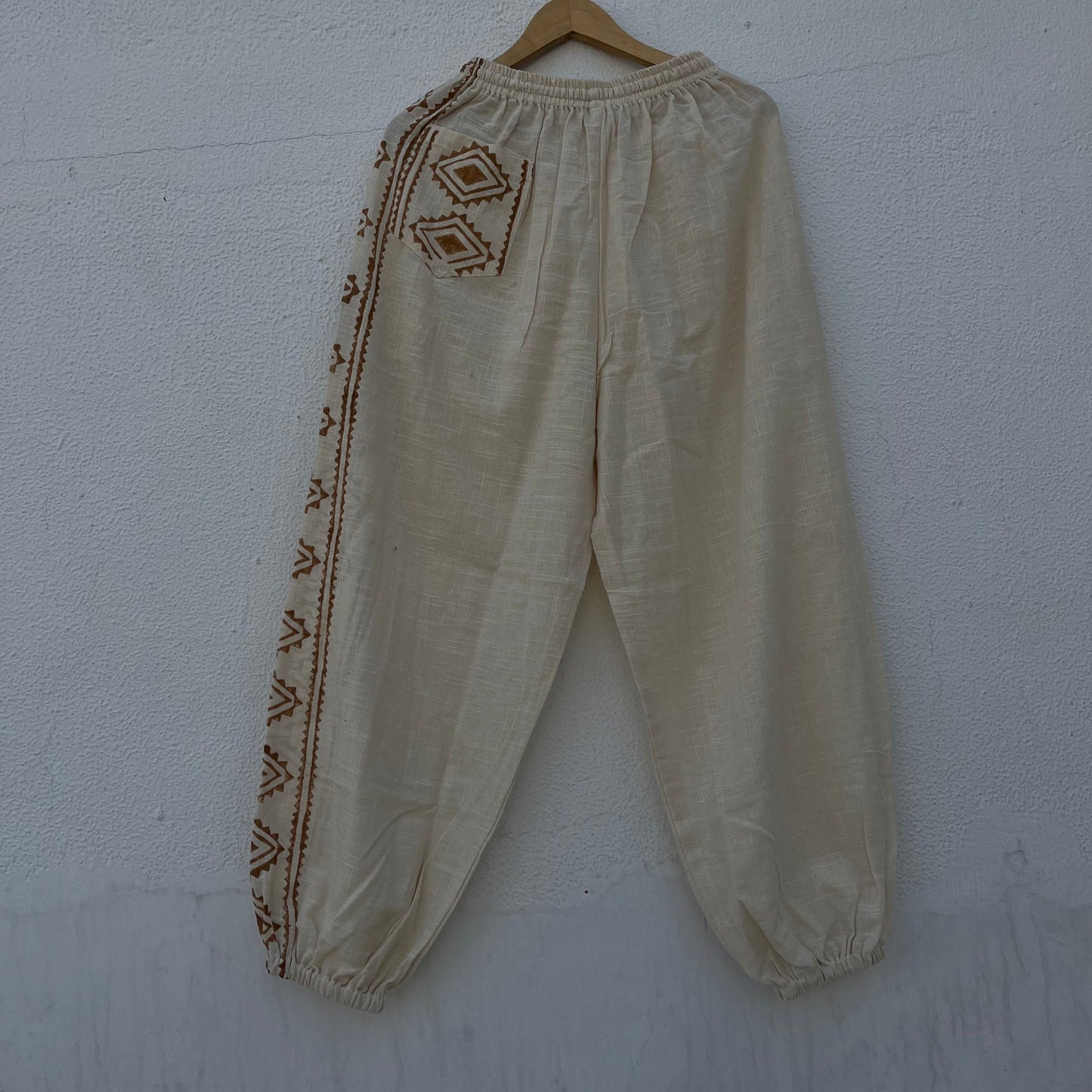 Moksha Cotton Pant- Warm Cream