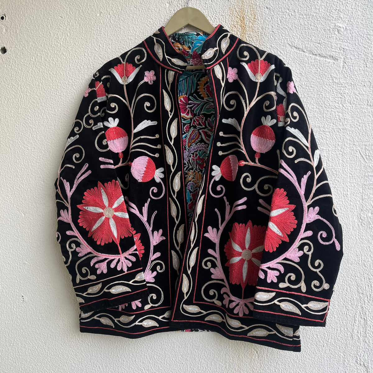 Jaipuri Thread Velvet Jacket