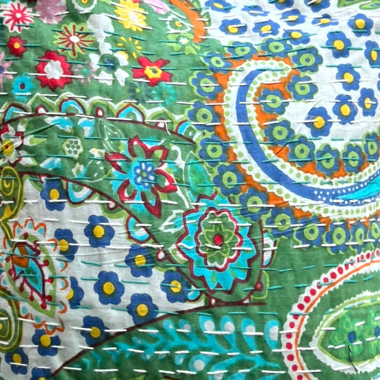 Small Kantha Jhola - Green