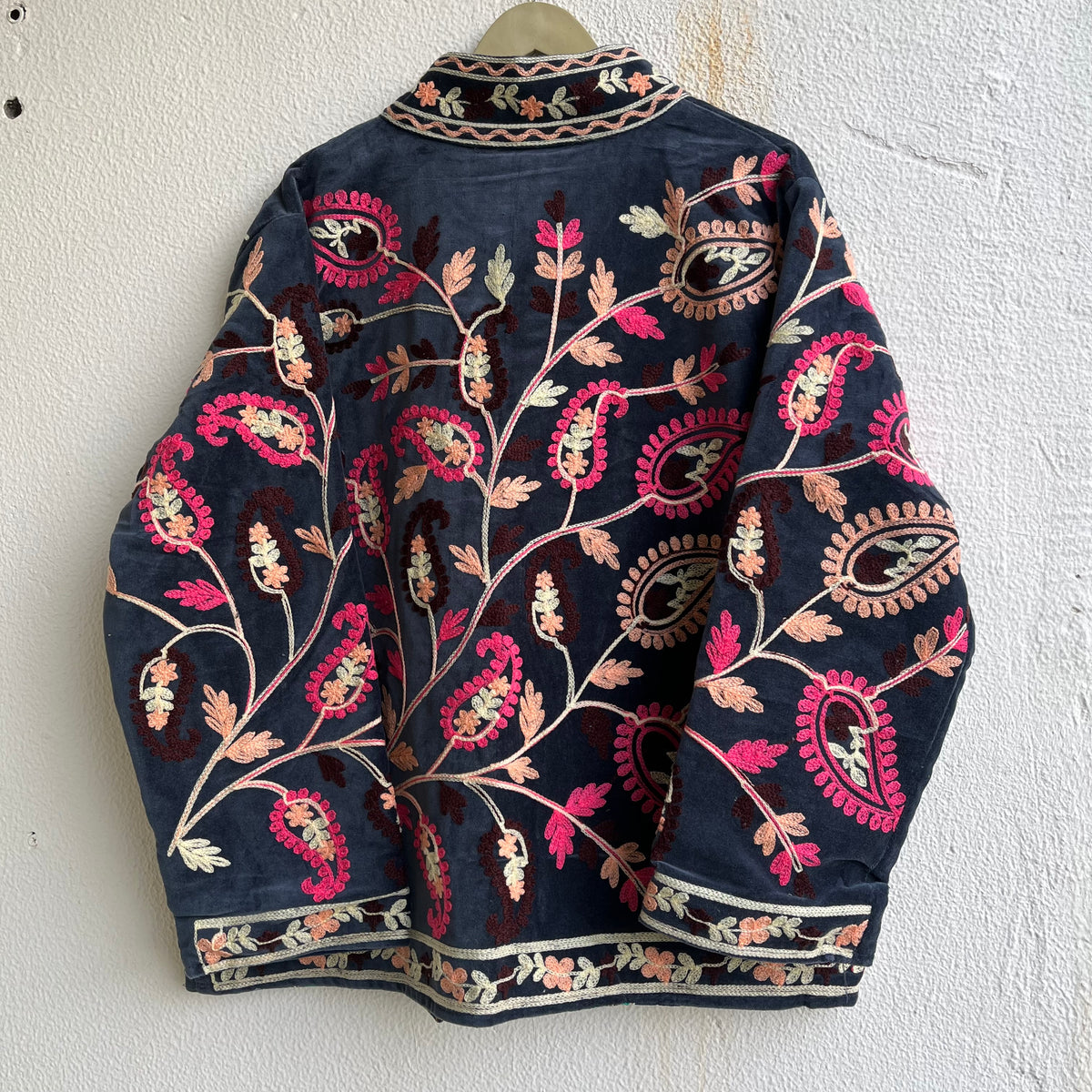 Jaipuri Thread Velvet Jacket