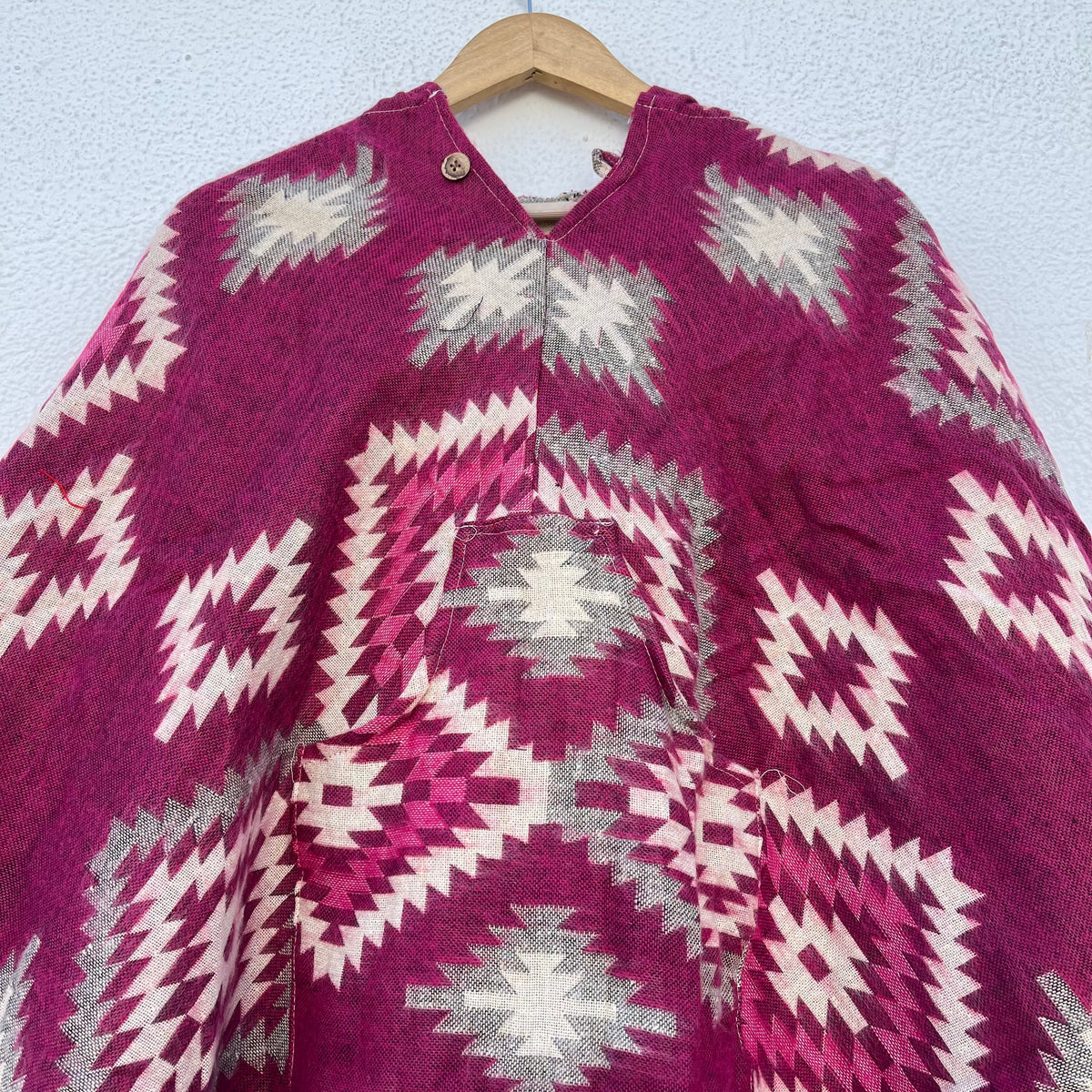 Pahadi Printed Poncho With Hood