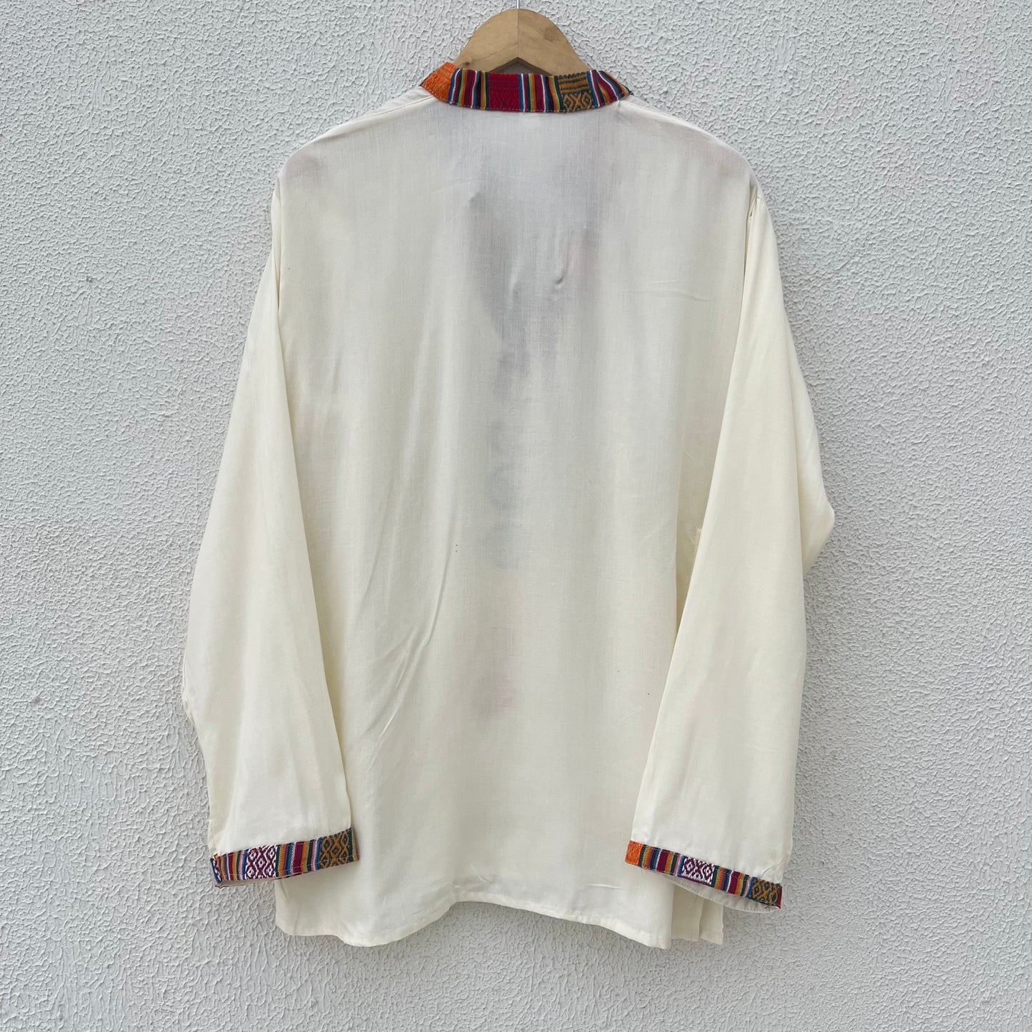 7 Chakra Kurta - Cream (Mulicolour Chakra)