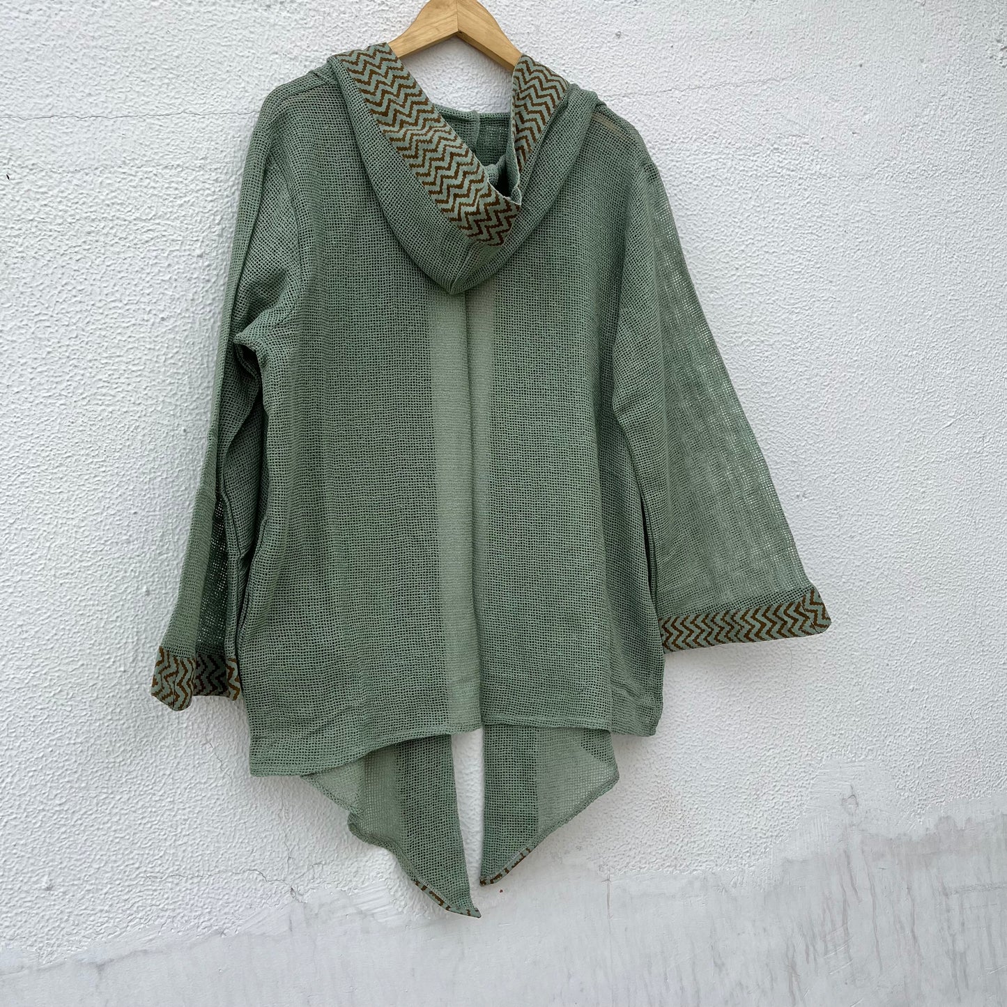 Kabira Cotton Shrug - Sage Green