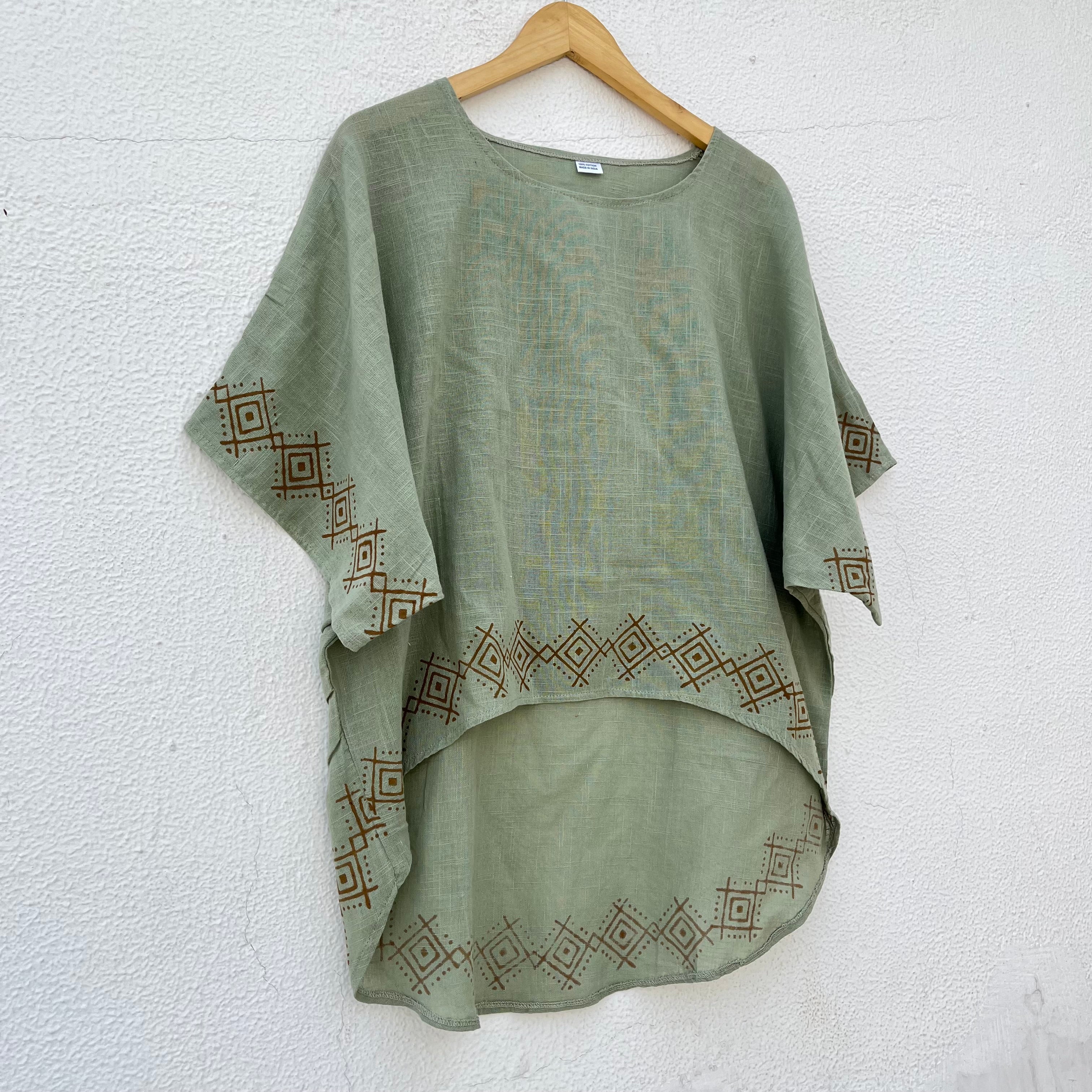 Aawara Cotton Top- Sage Green