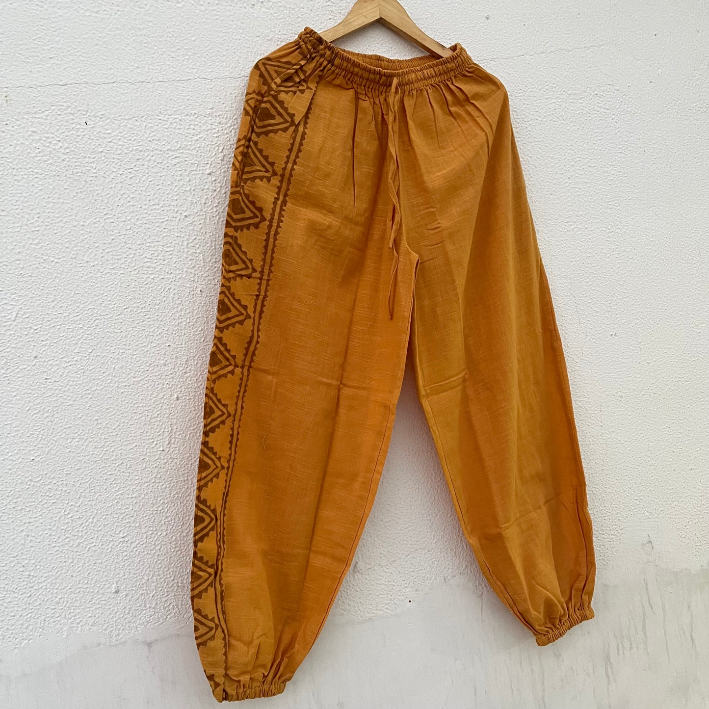 Moksha Cotton Pant- Mustard