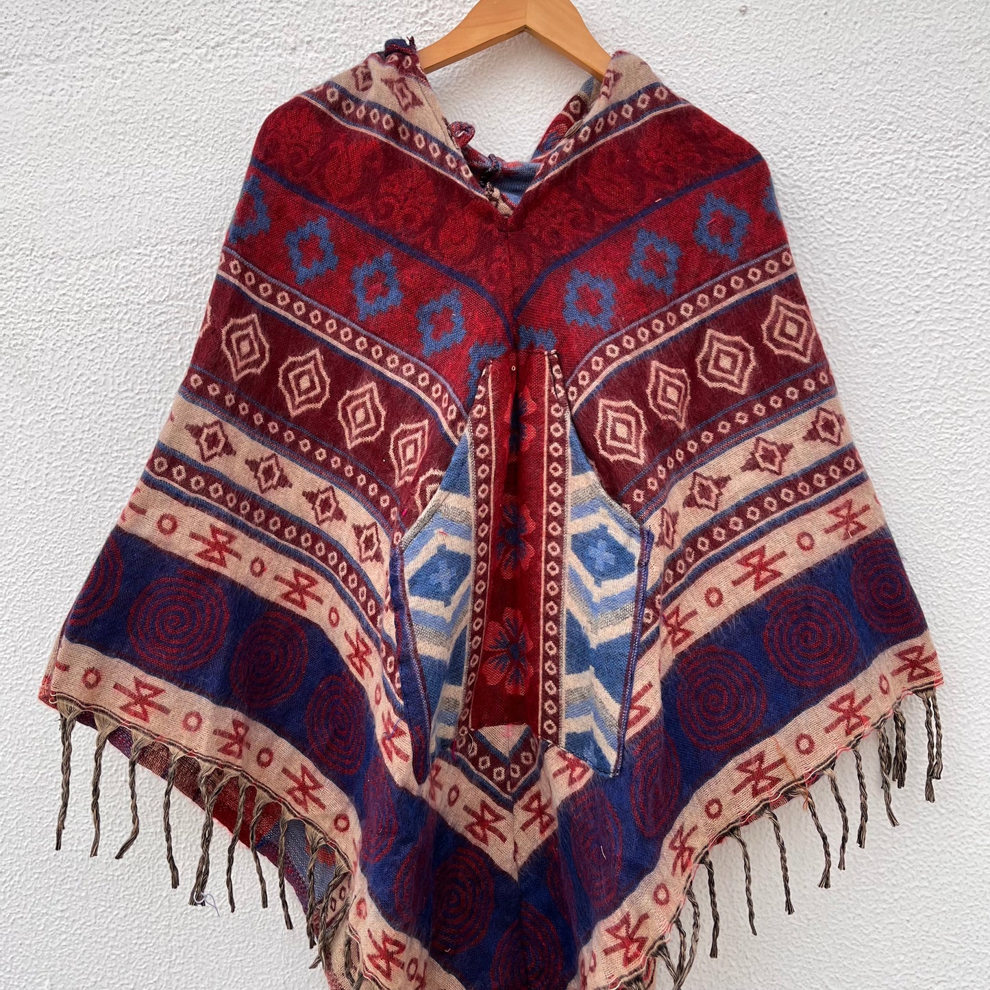 Pahadi Printed Poncho With Hood