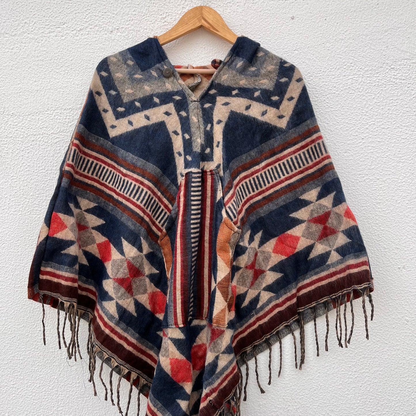 Pahadi Printed Poncho With Hood