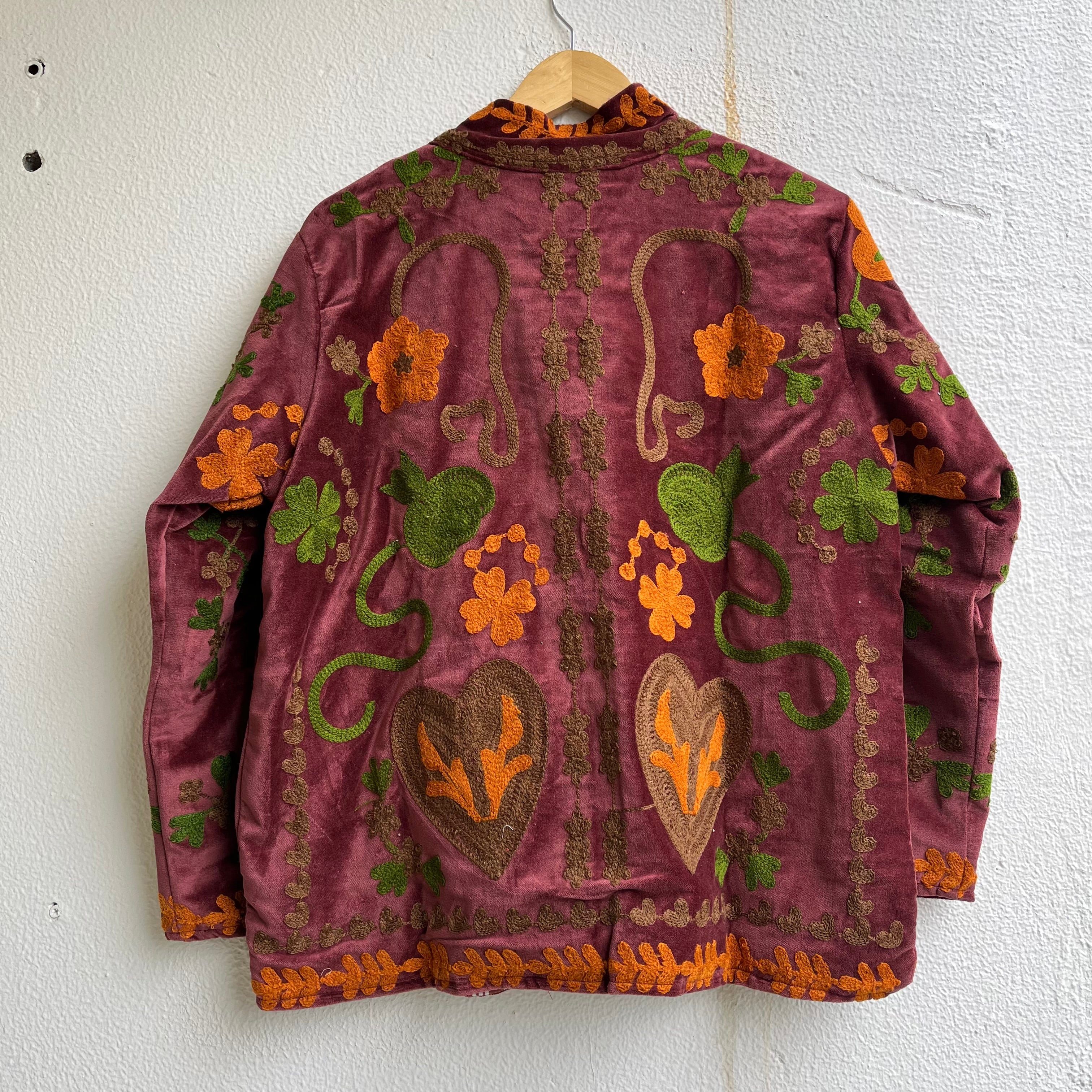 Jaipuri Thread Velvet Jacket