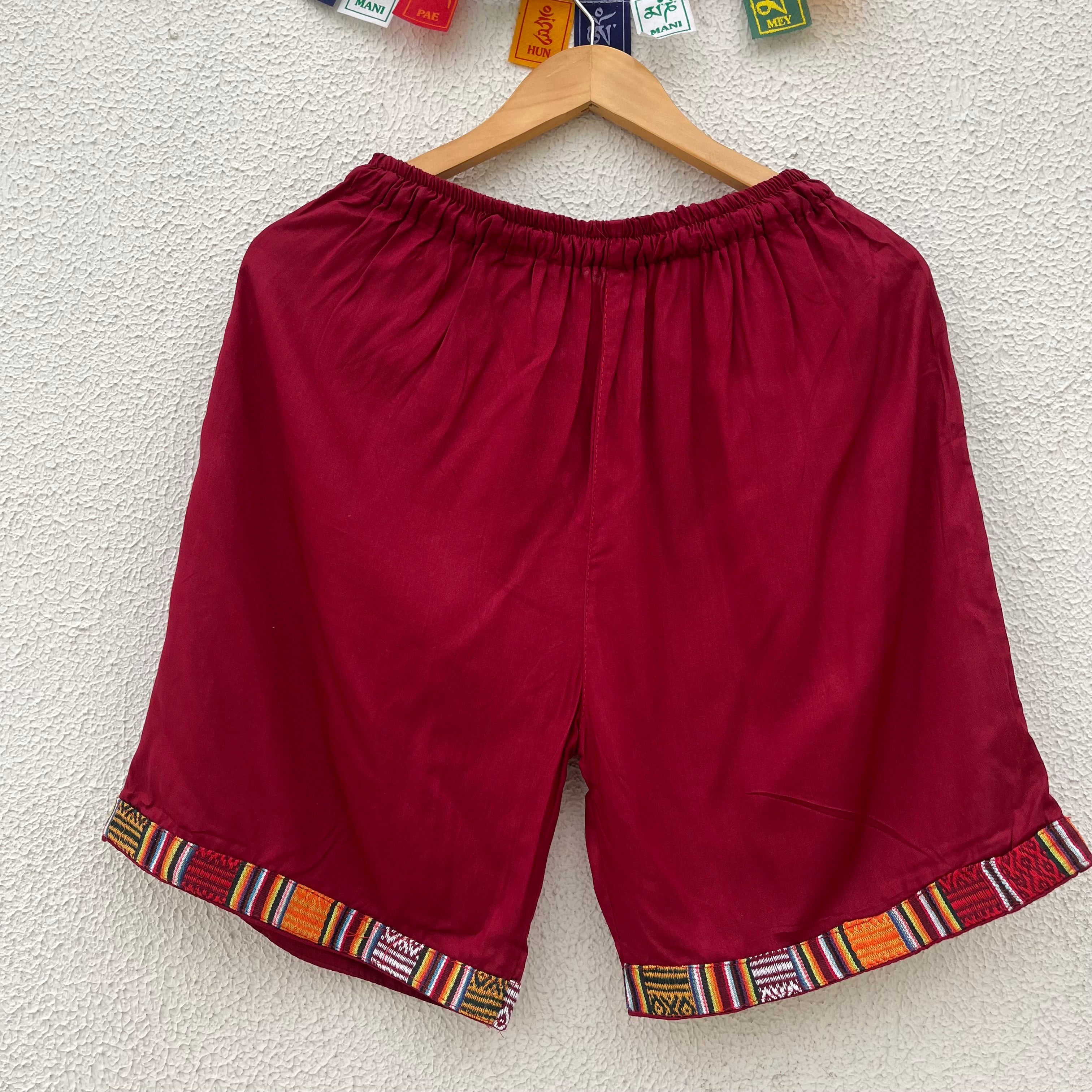 Pahadi Shorts - Maroon