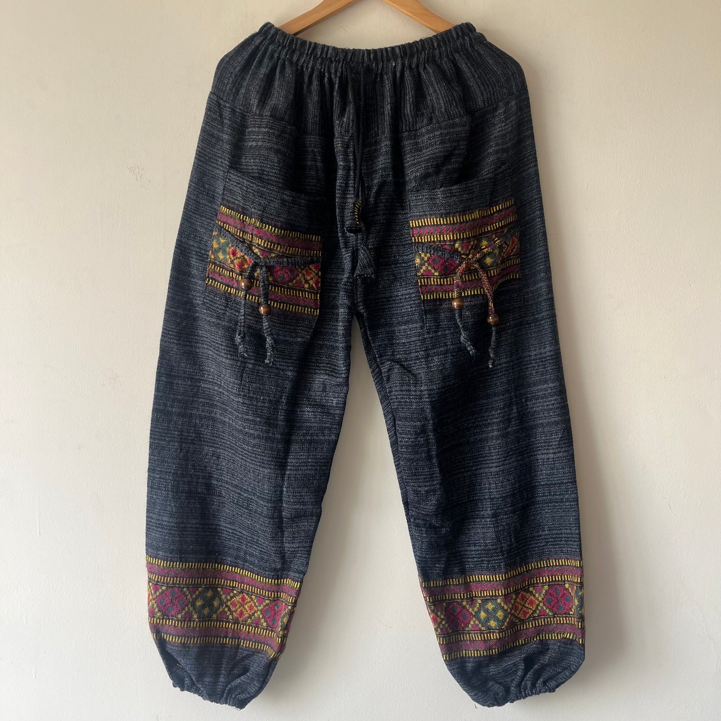 Woollen Pahadi Kullu Pants- Black