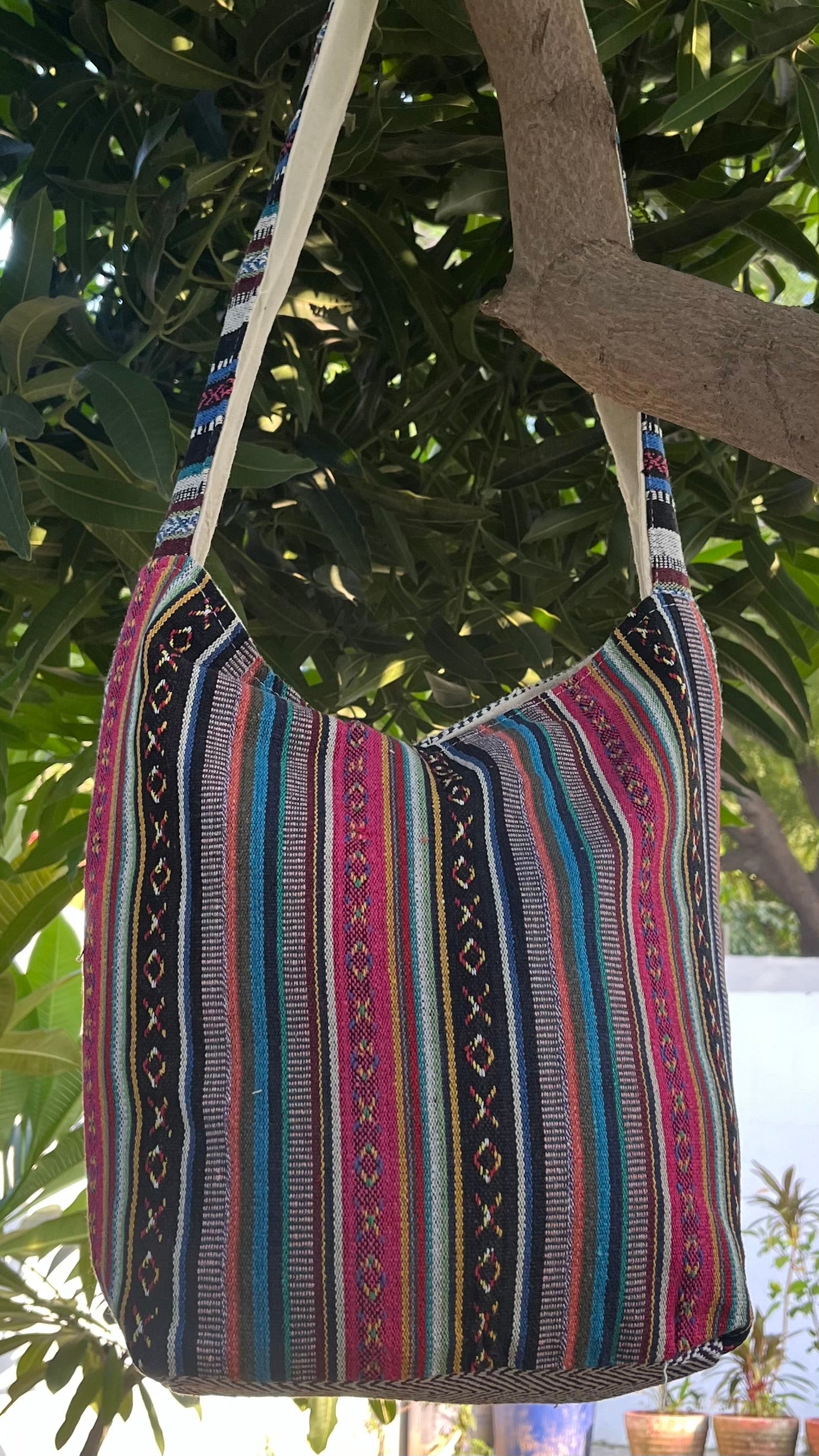 Big Hemp Jhola - Multicolor