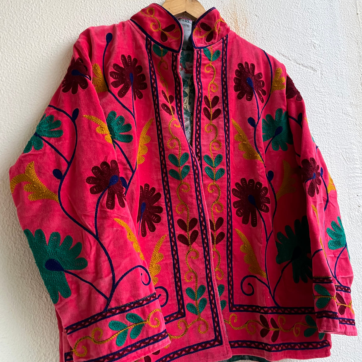 Jaipuri Thread Velvet Jacket