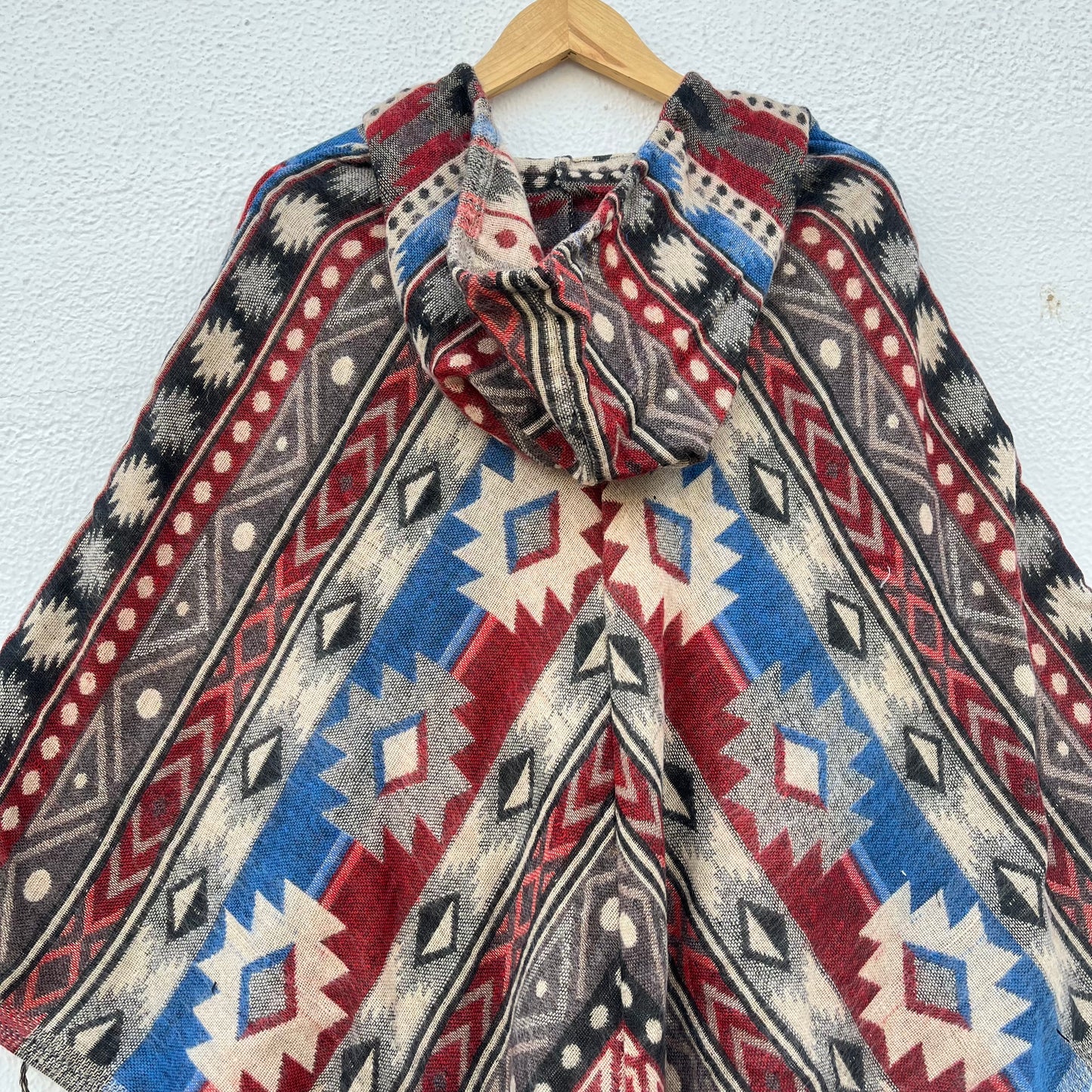 Pahadi Printed Poncho With Hood
