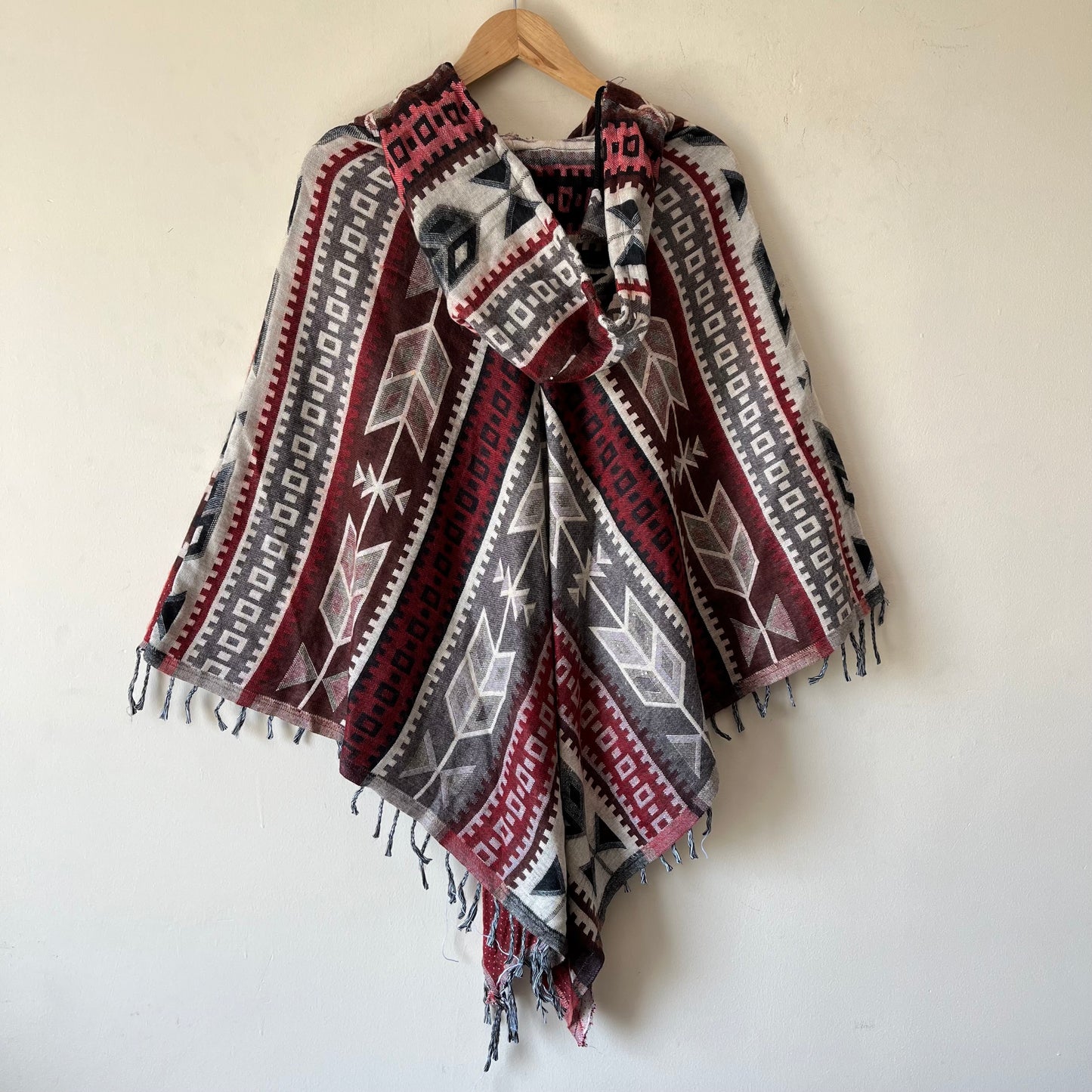 Pahadi Printed Poncho With Hood