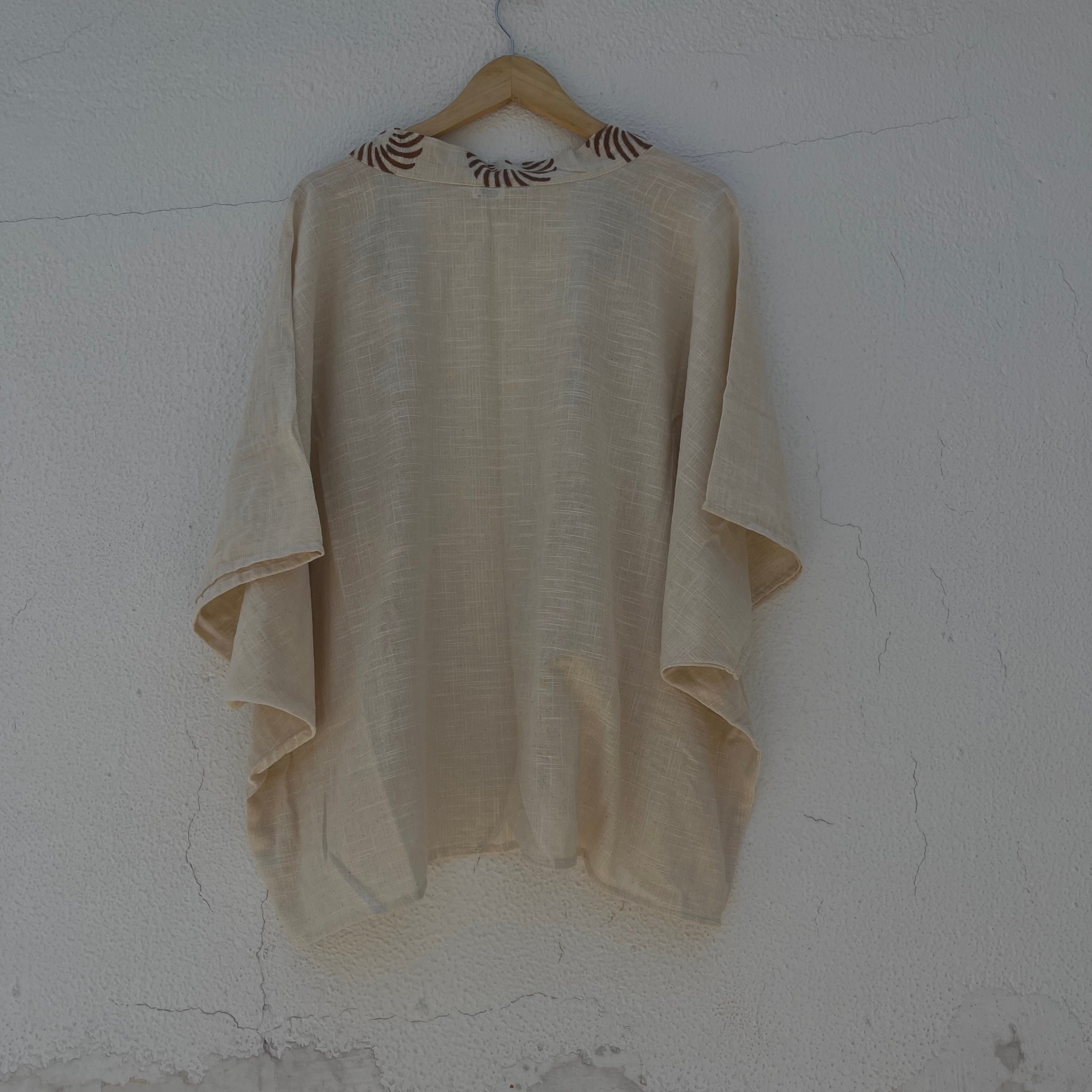 Arika Cotton Shrug- Ivory
