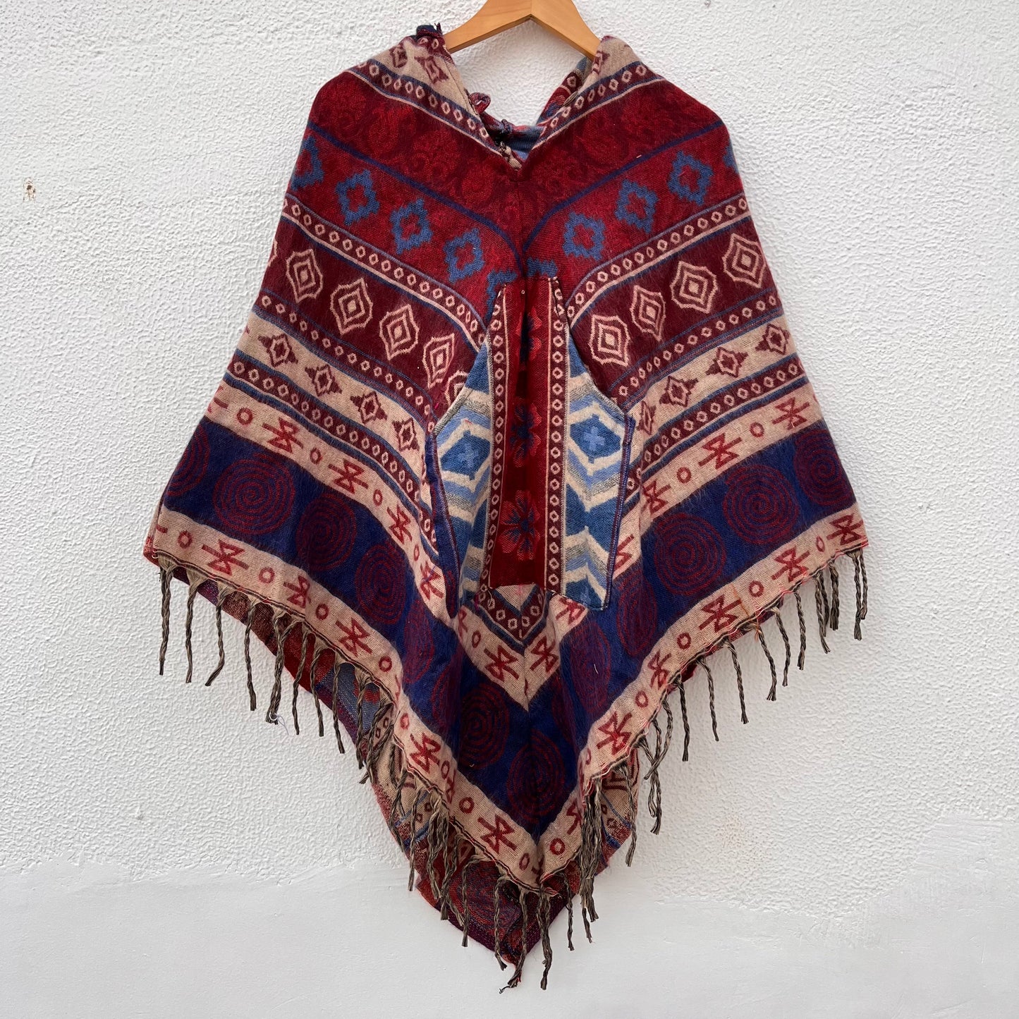 Pahadi Printed Poncho With Hood