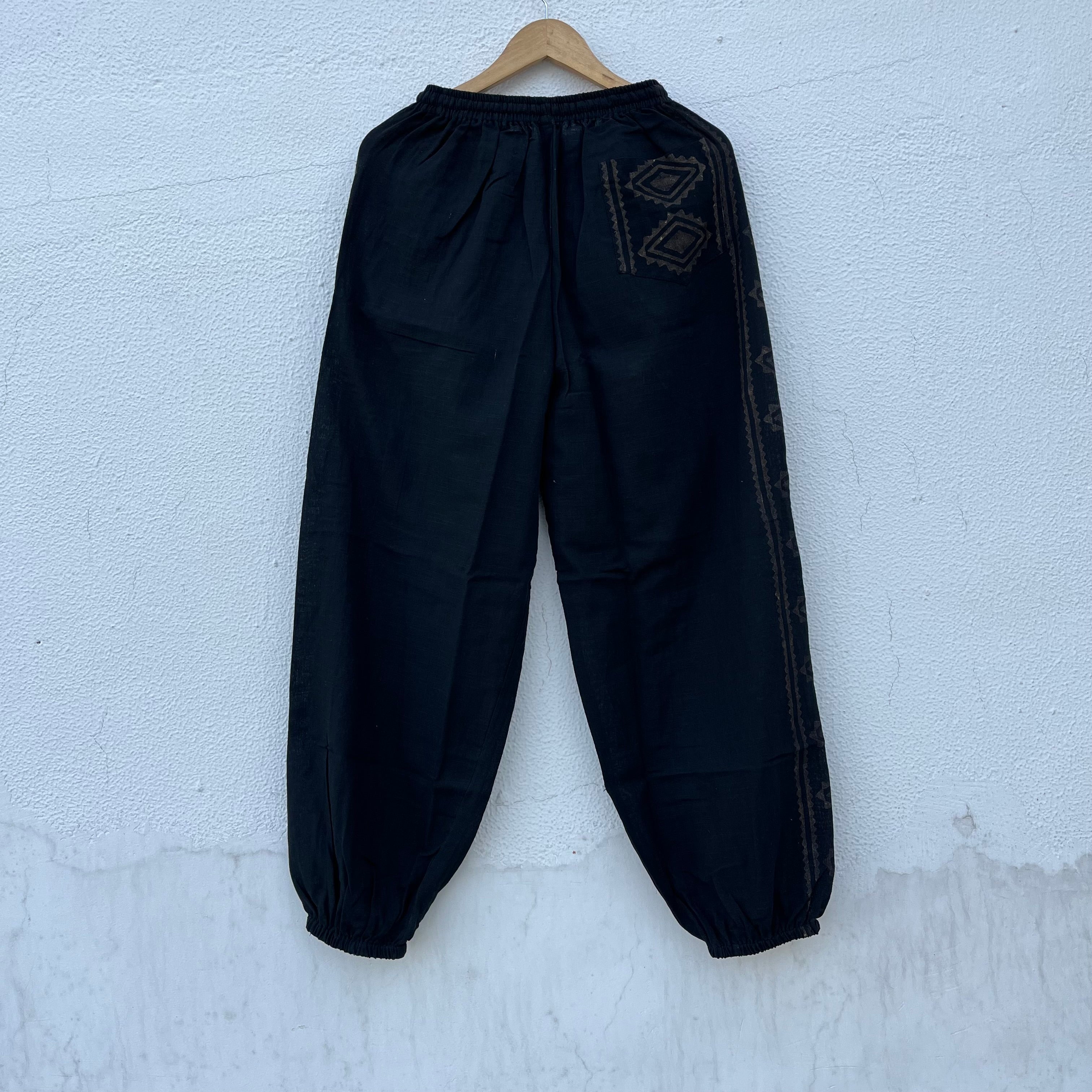 Moksha Cotton Pant- Midnight Black