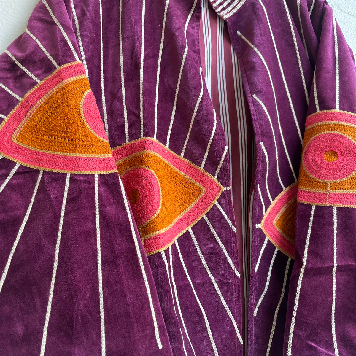 Jaipuri Thread Velvet Jacket