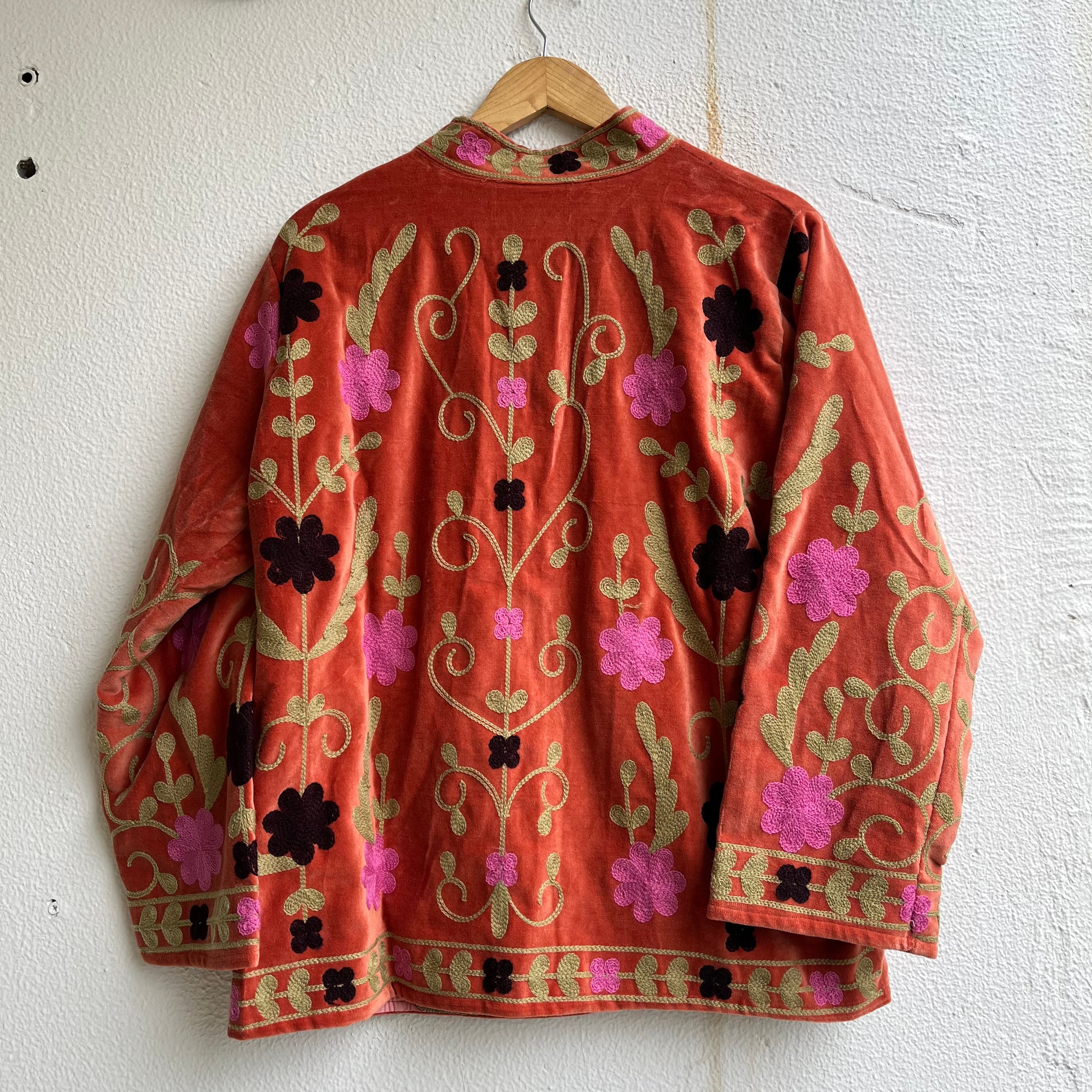 Jaipuri Thread Velvet Jacket