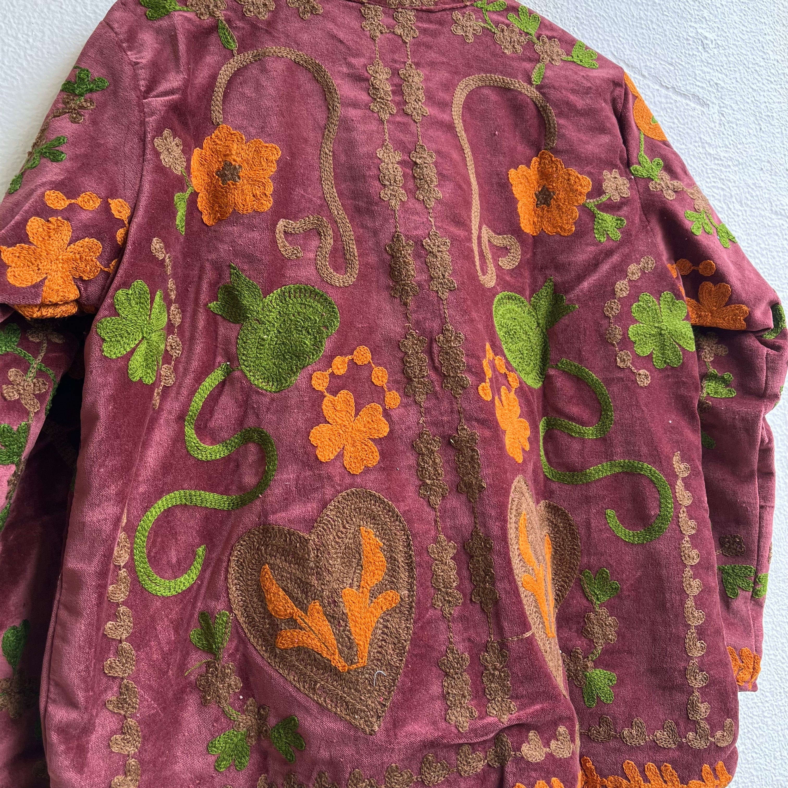 Jaipuri Thread Velvet Jacket