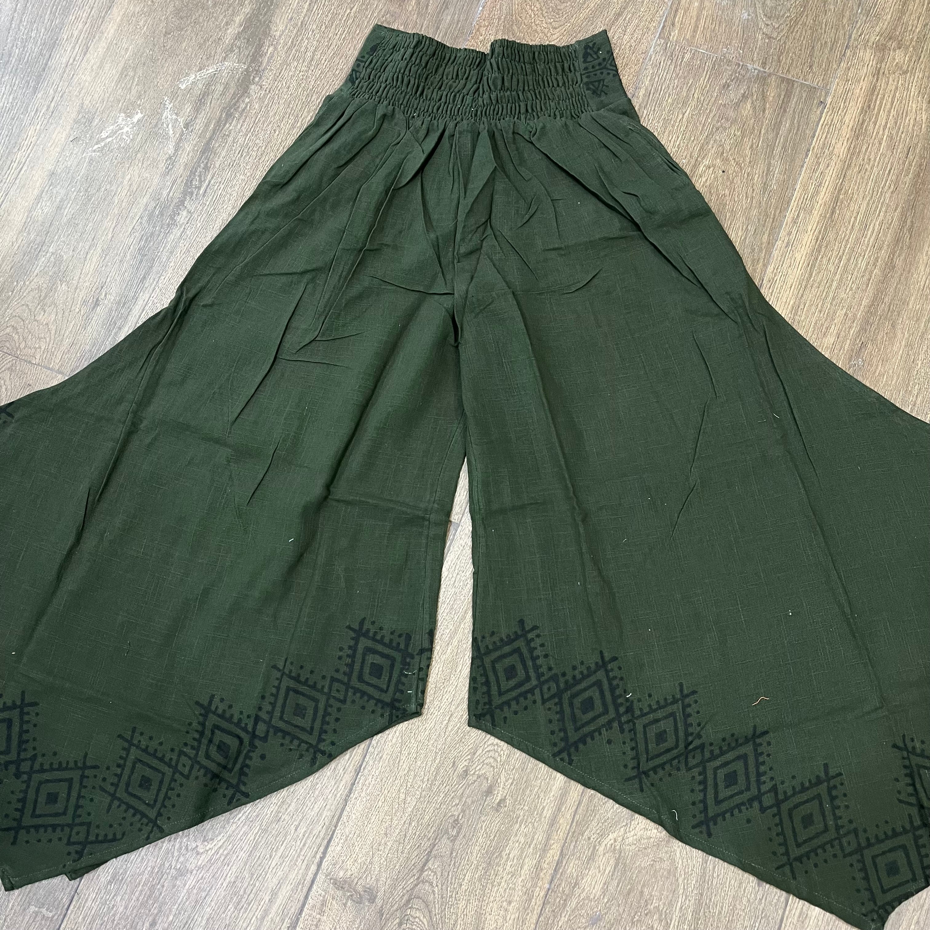 Radha Cotton Pants - Forest