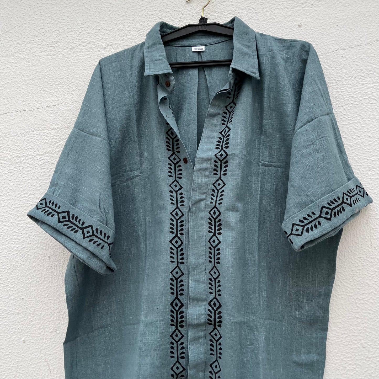 Rahgir Cotton Unisex Shirt 2.0 -Teal Blue