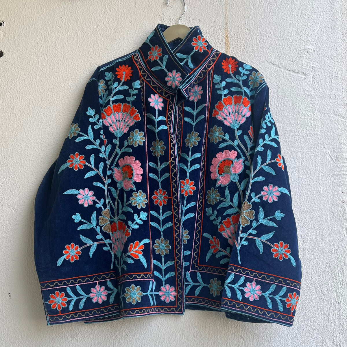 Jaipuri Thread Velvet Jacket