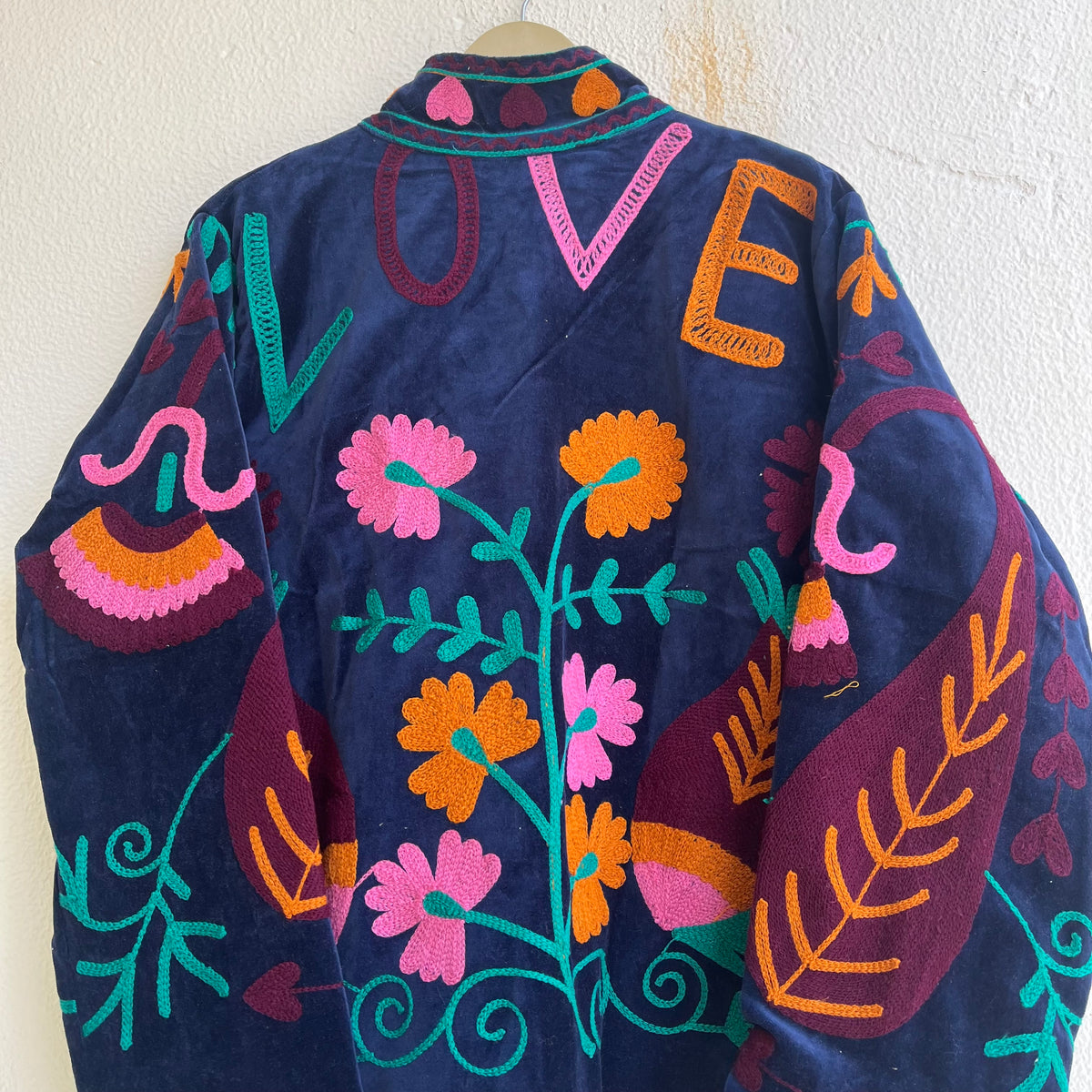 Jaipuri Thread Velvet Jacket
