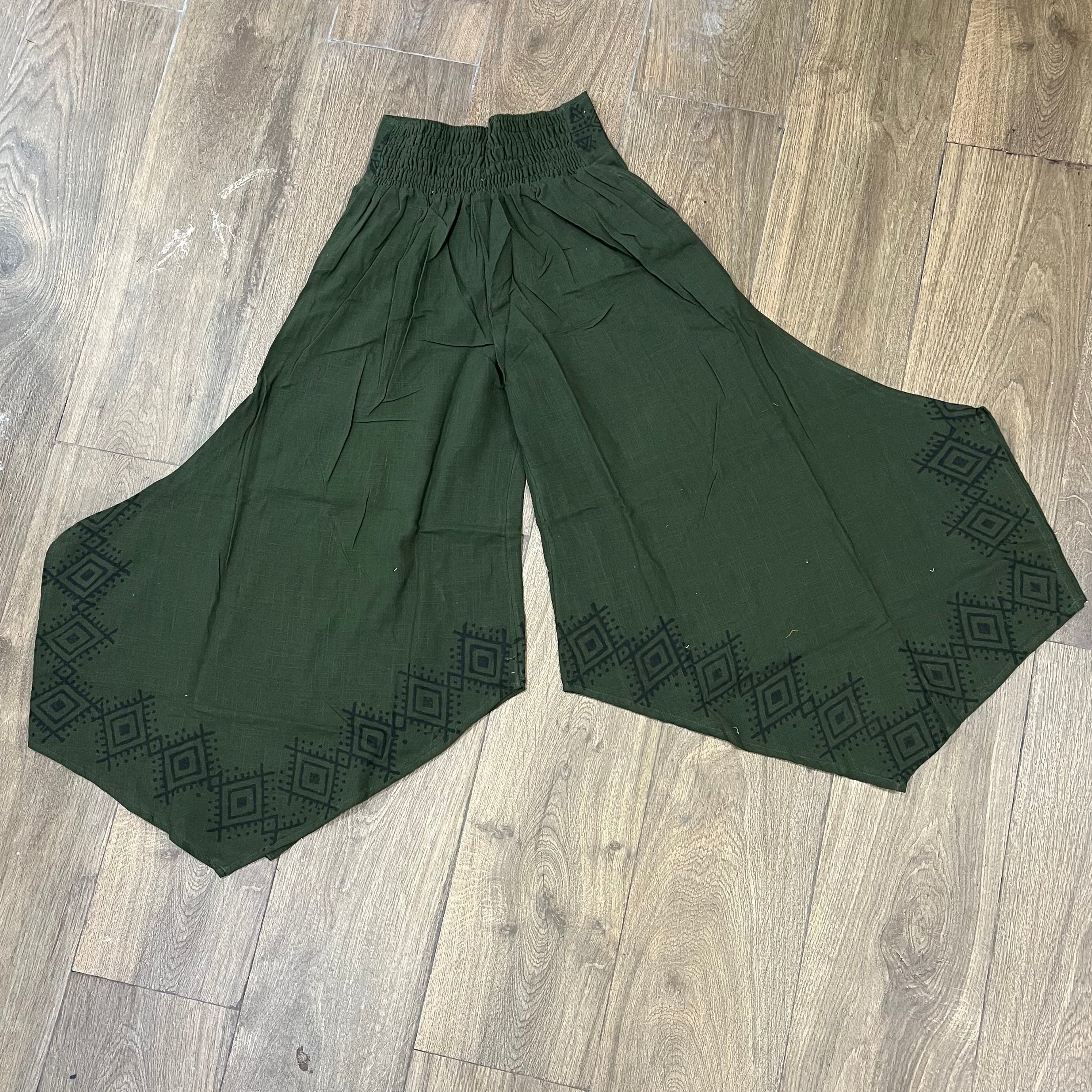 Radha Cotton Pants - Forest