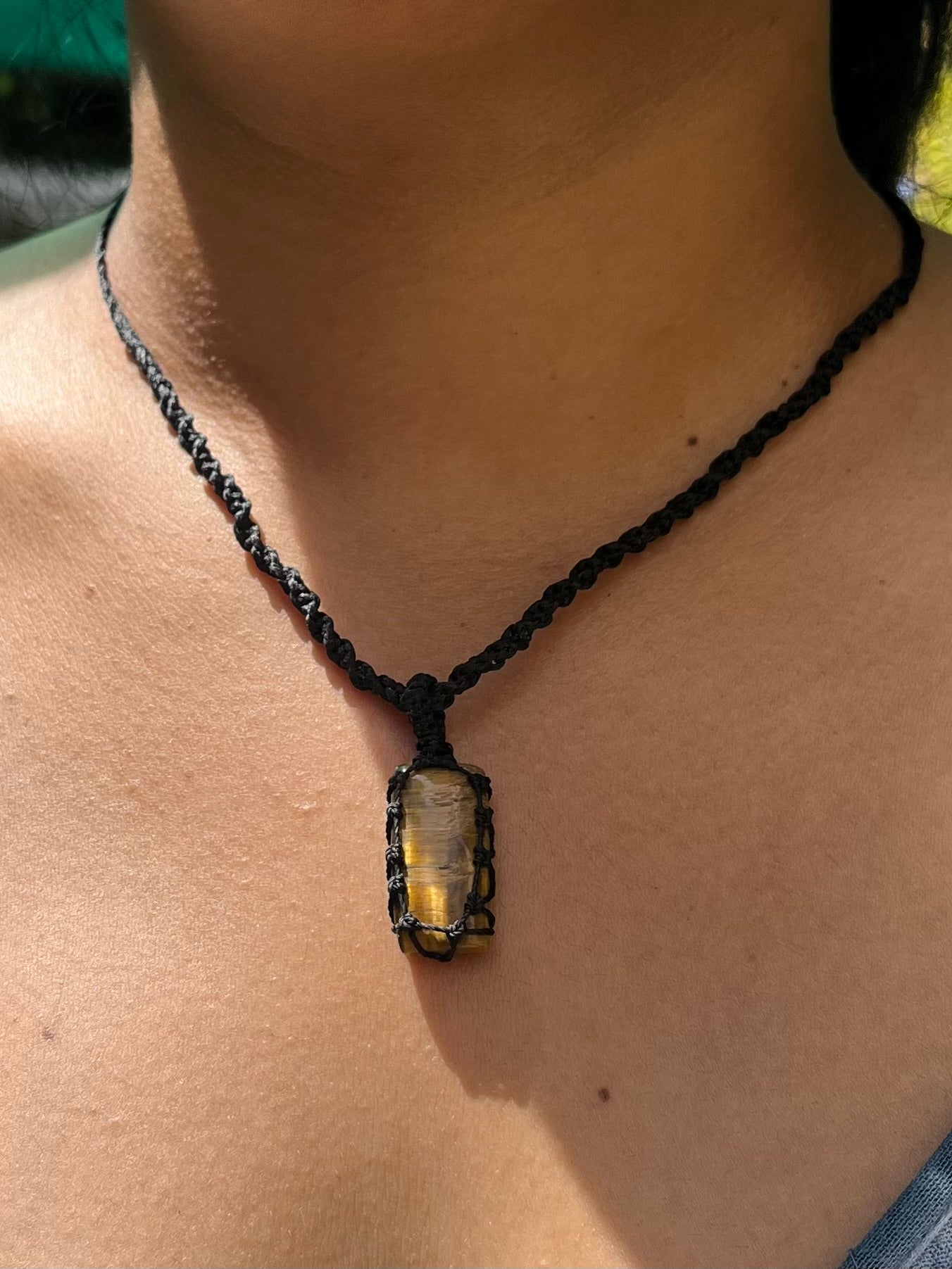 Tiger Eye Gemstone Necklace