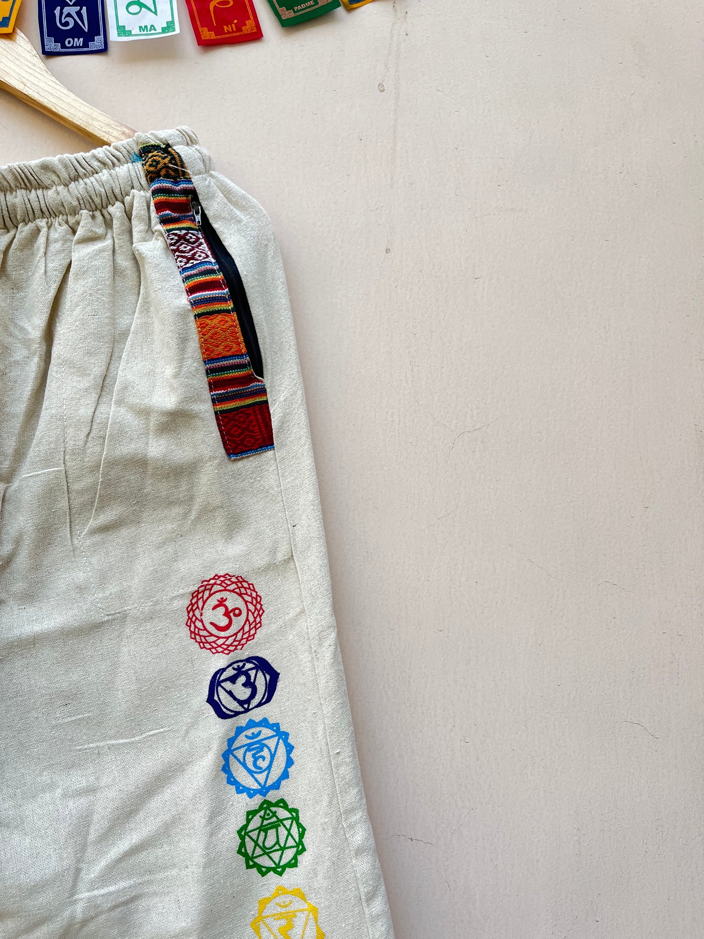 7 Chakra Pants - White