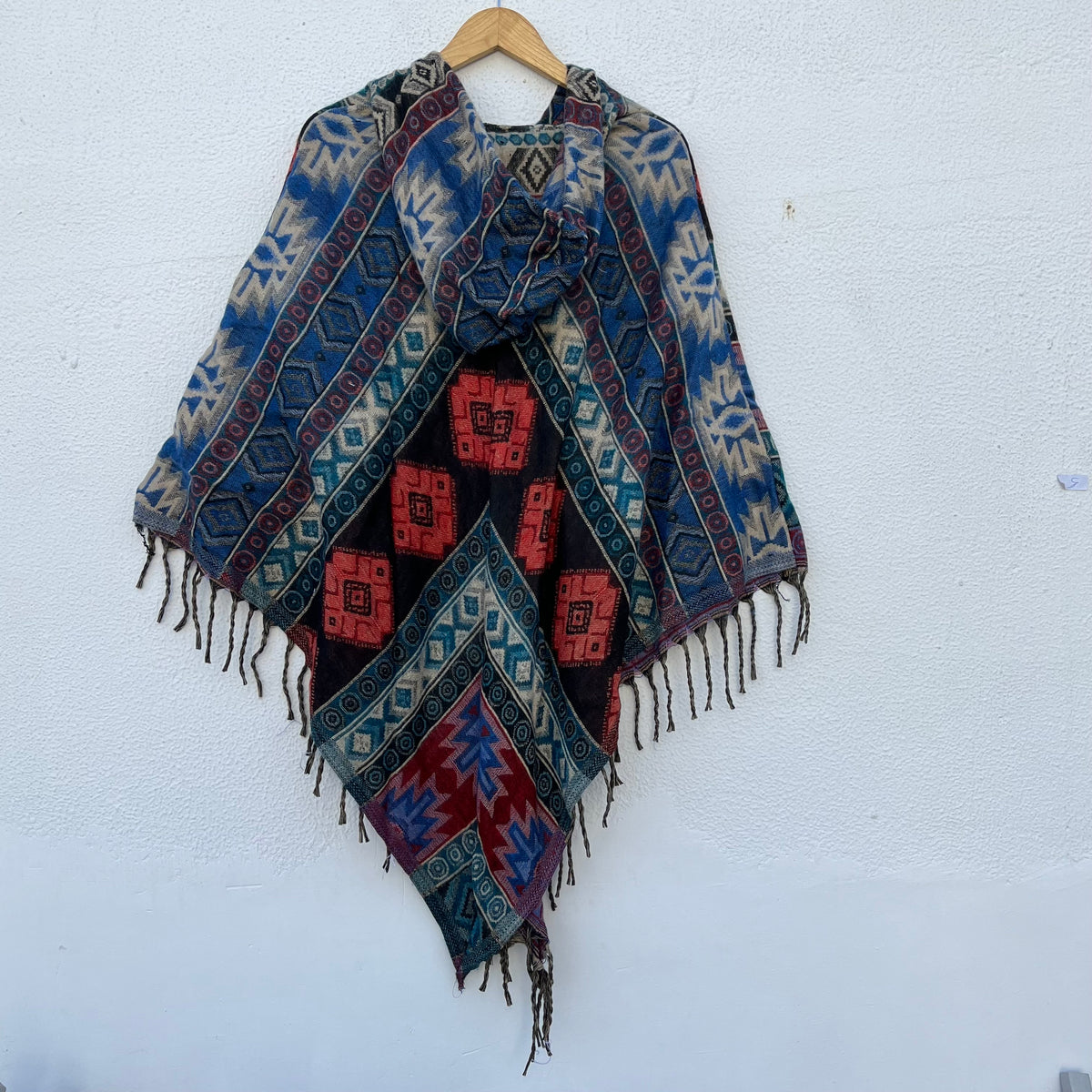 Pahadi Printed Poncho With Hood