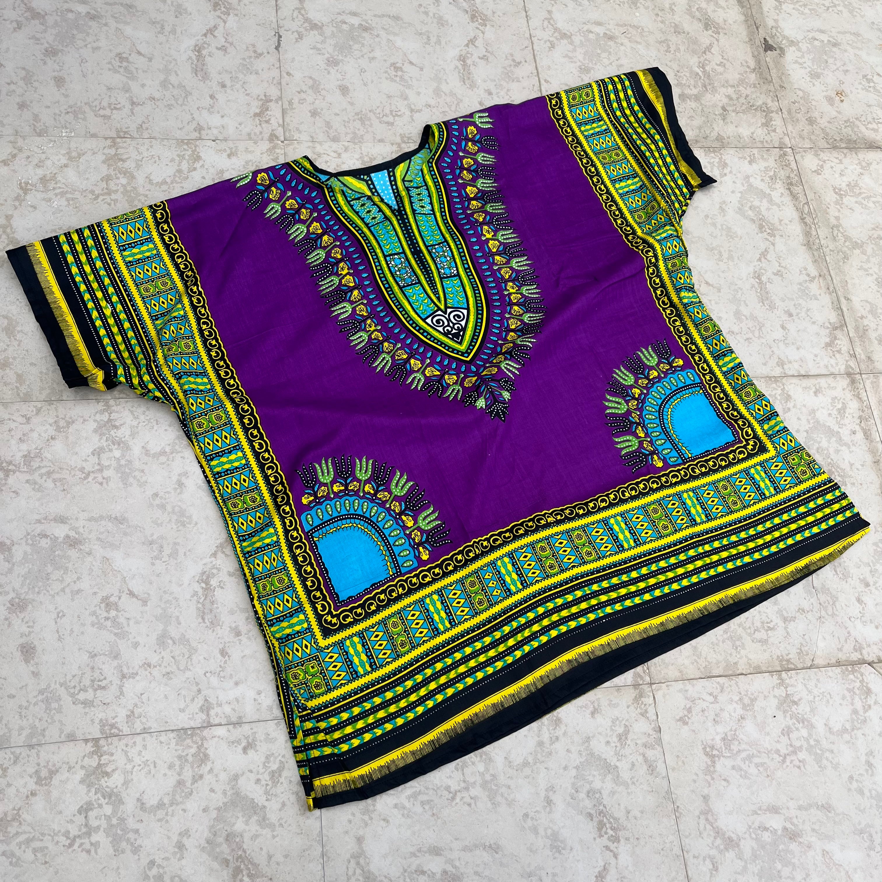 Dashiki Shirt - purple