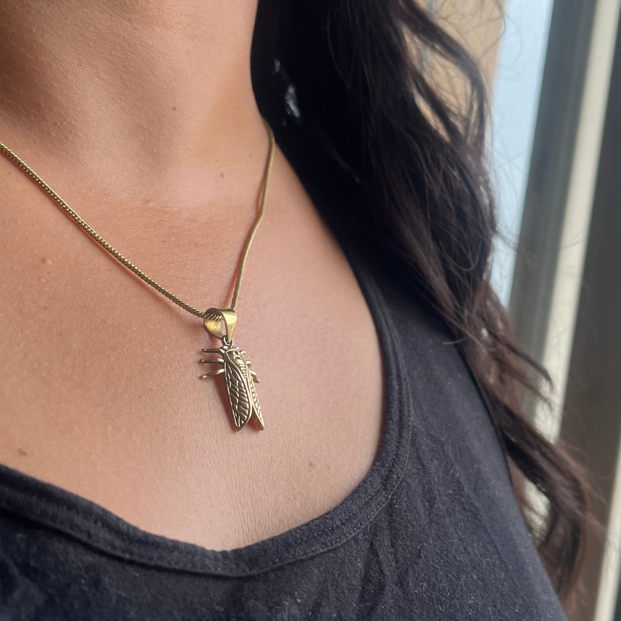 Bug Pendant & Chain