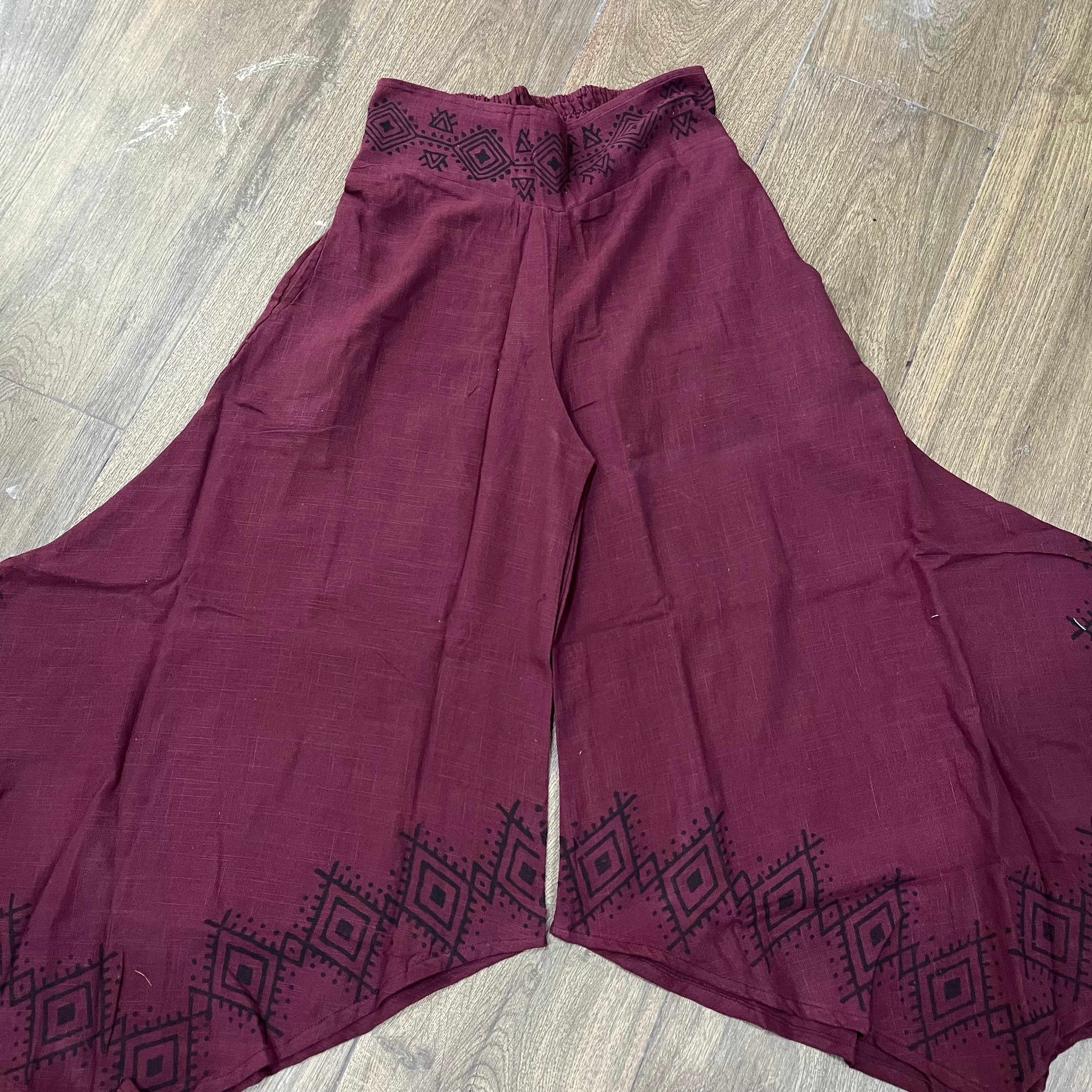 Radha Cotton Pants - Mulberry Berry