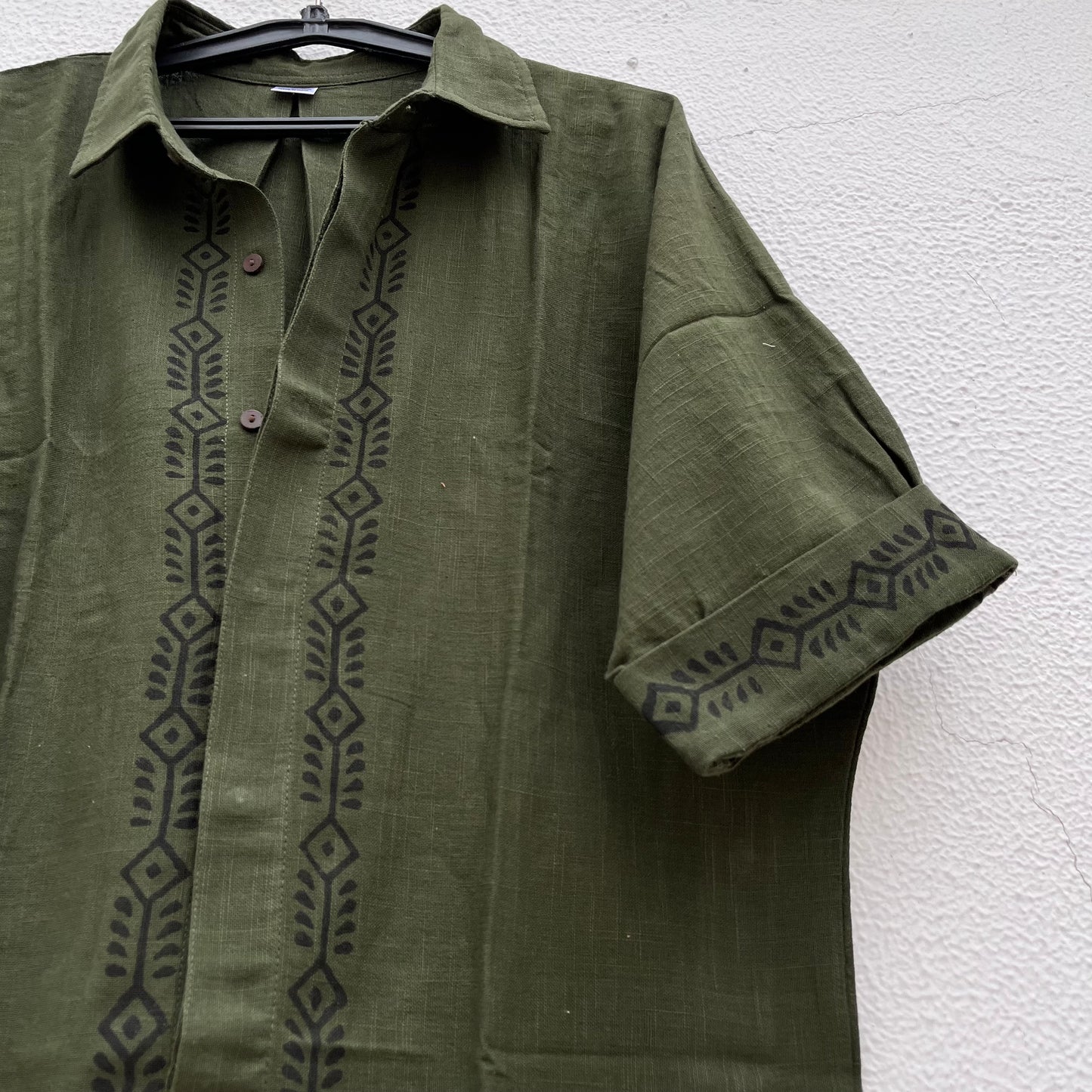 Rahgir Cotton Unisex Shirt 2.0 - Forest Green