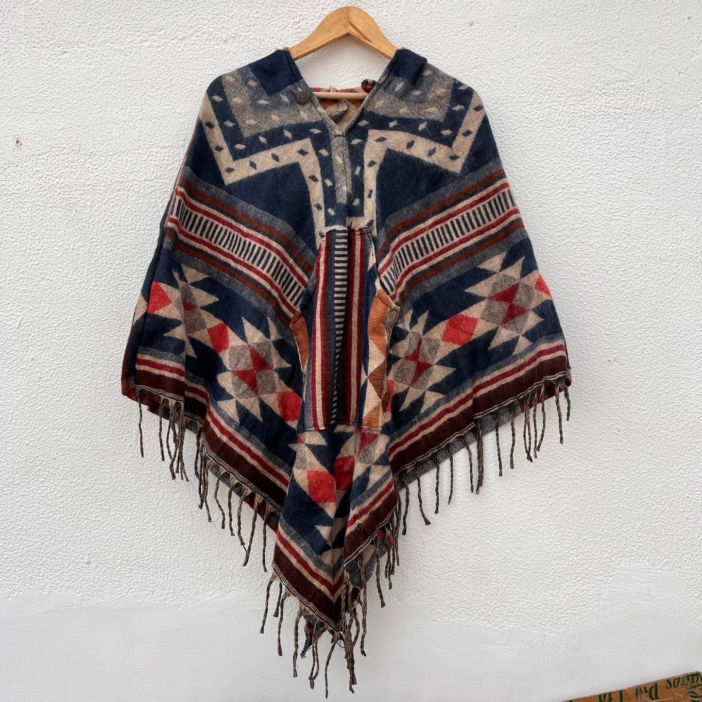Pahadi Printed Poncho With Hood