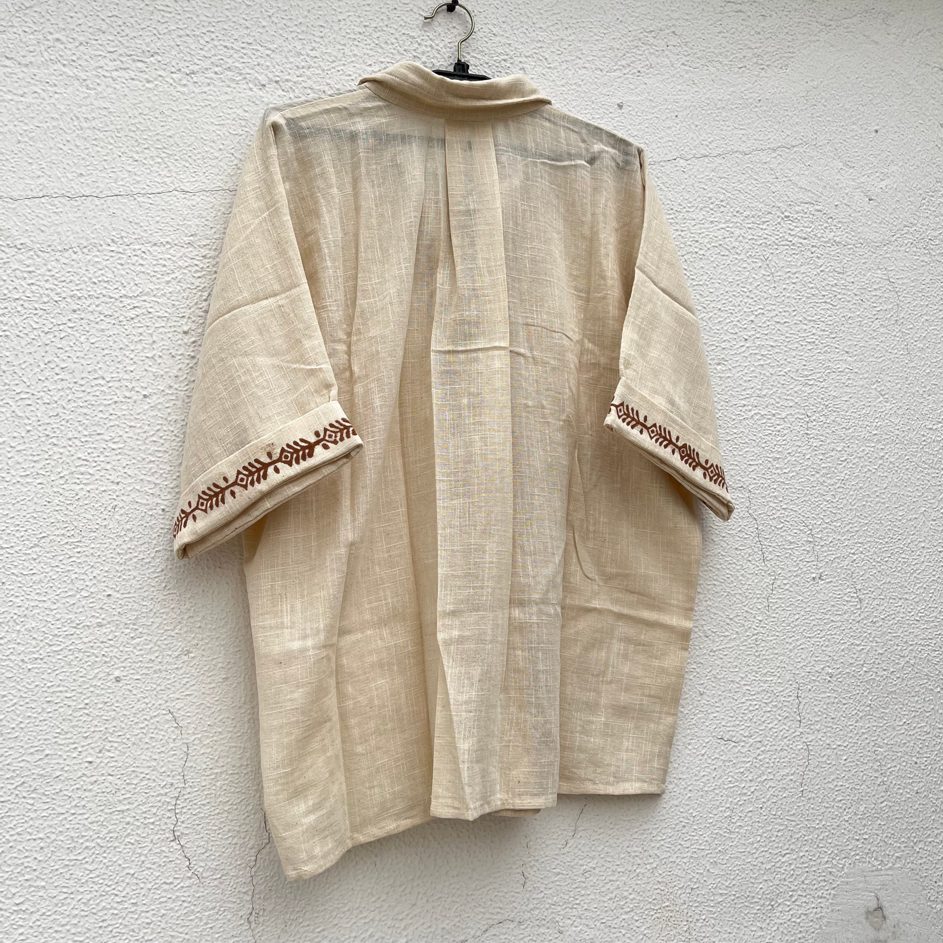 Rahgir Cotton Unisex Shirt 2.0 - Cream