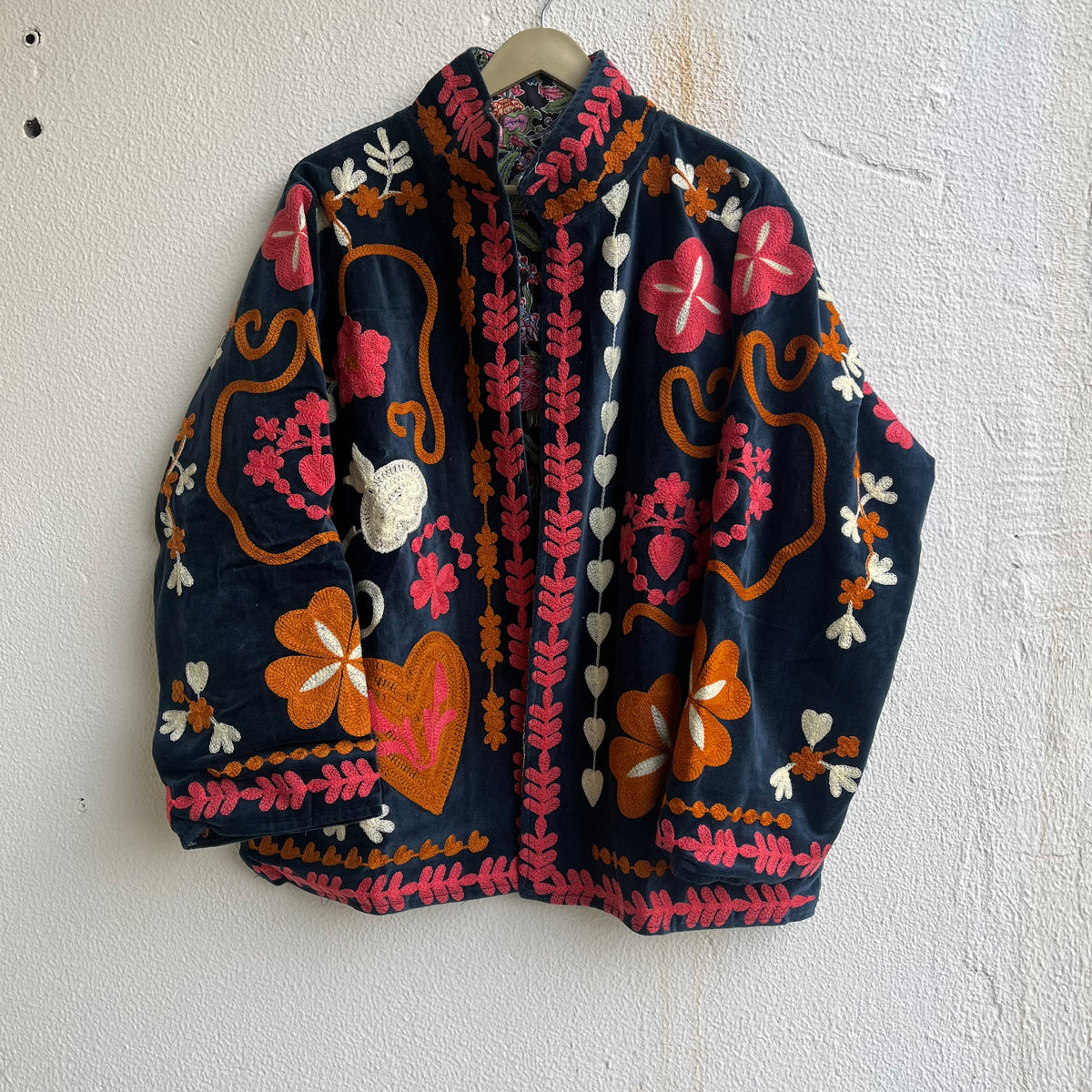 Jaipuri Thread Velvet Jacket