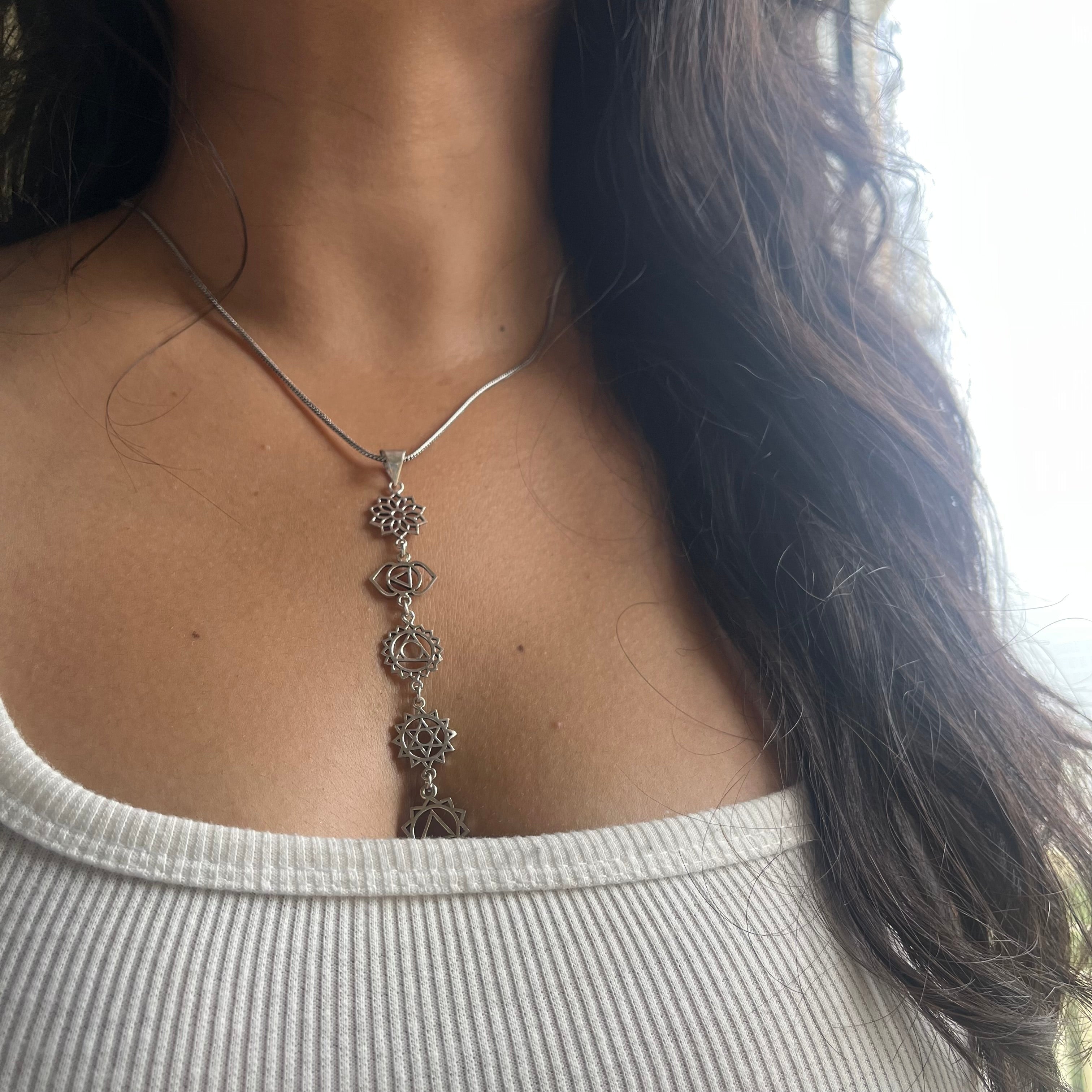 7 Chakra Pendant & Chain