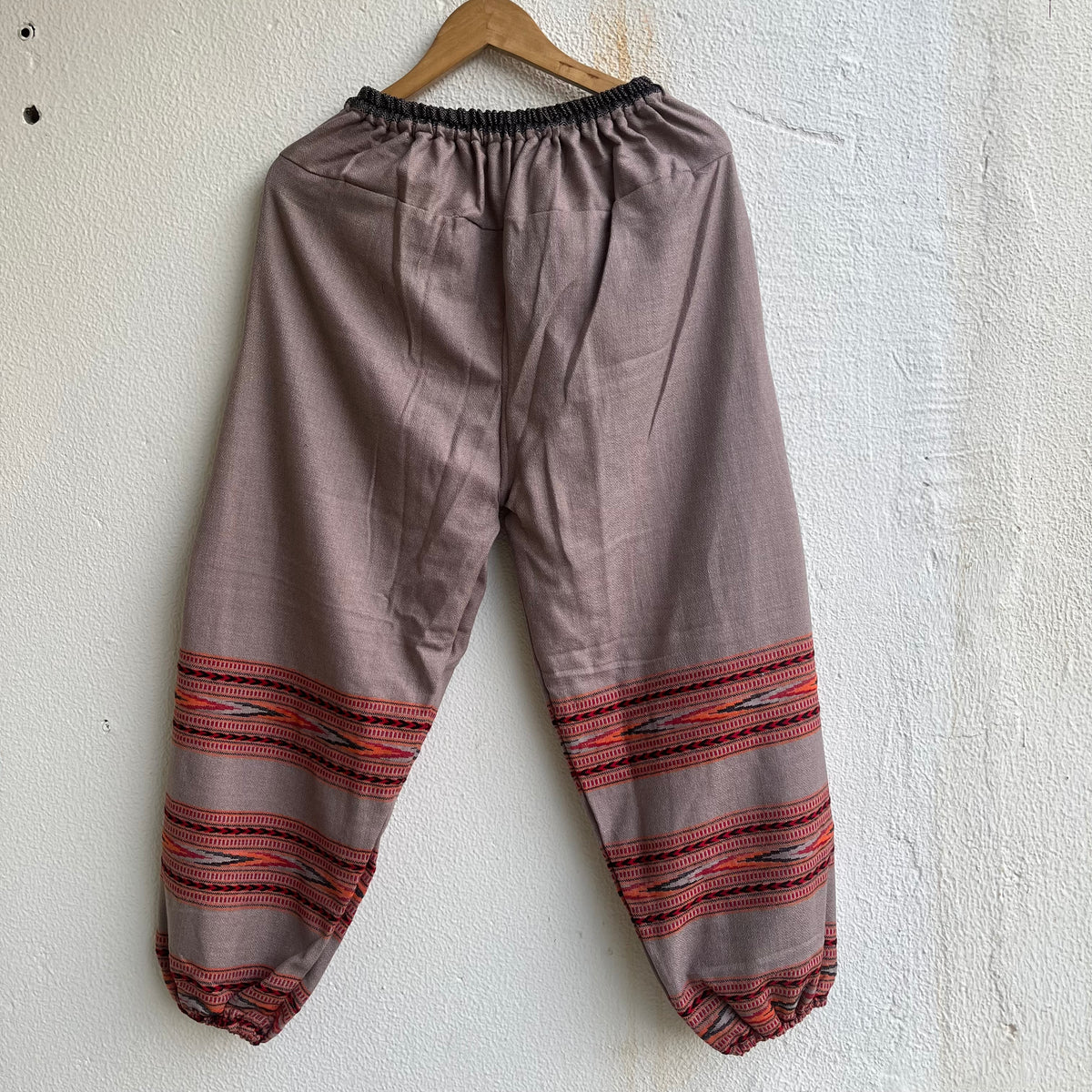 Woollen Kullu 3 Patti Pants- Grey