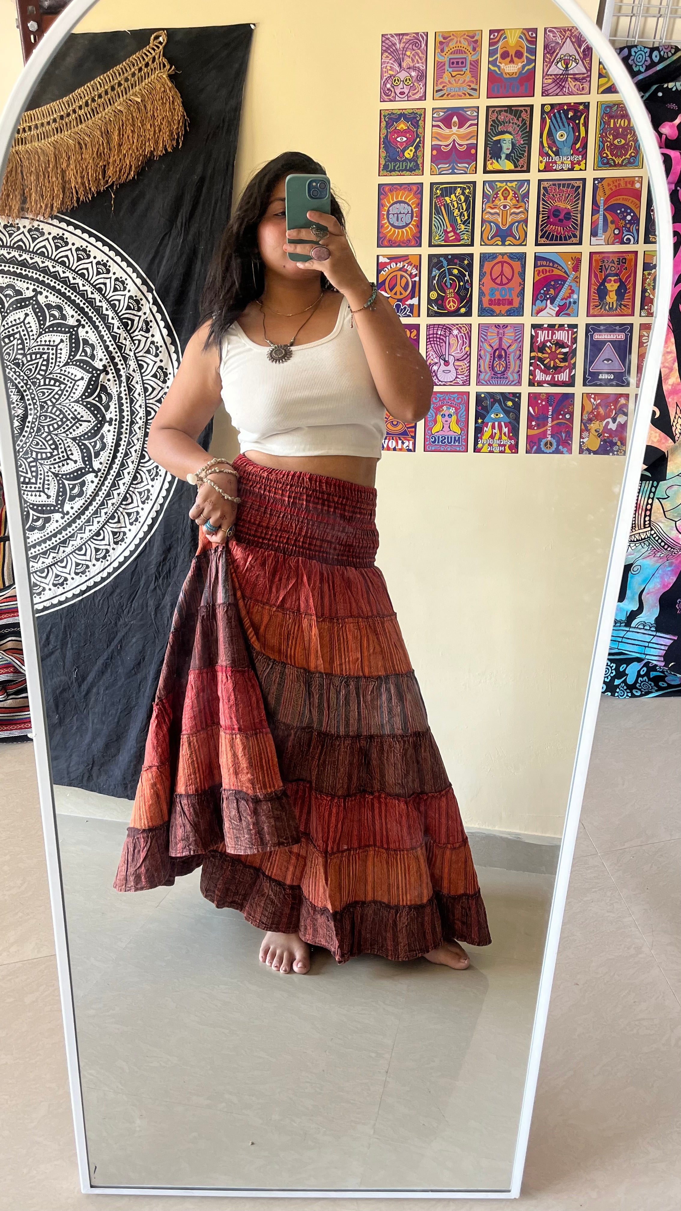 Boho Skirt - Sangria